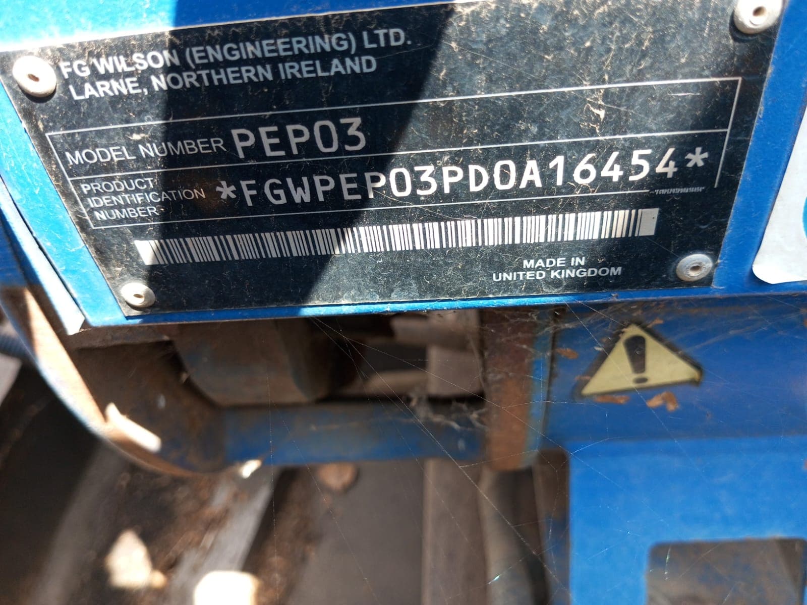 Gerador  FG WILSON  PEP03 — imagem 2