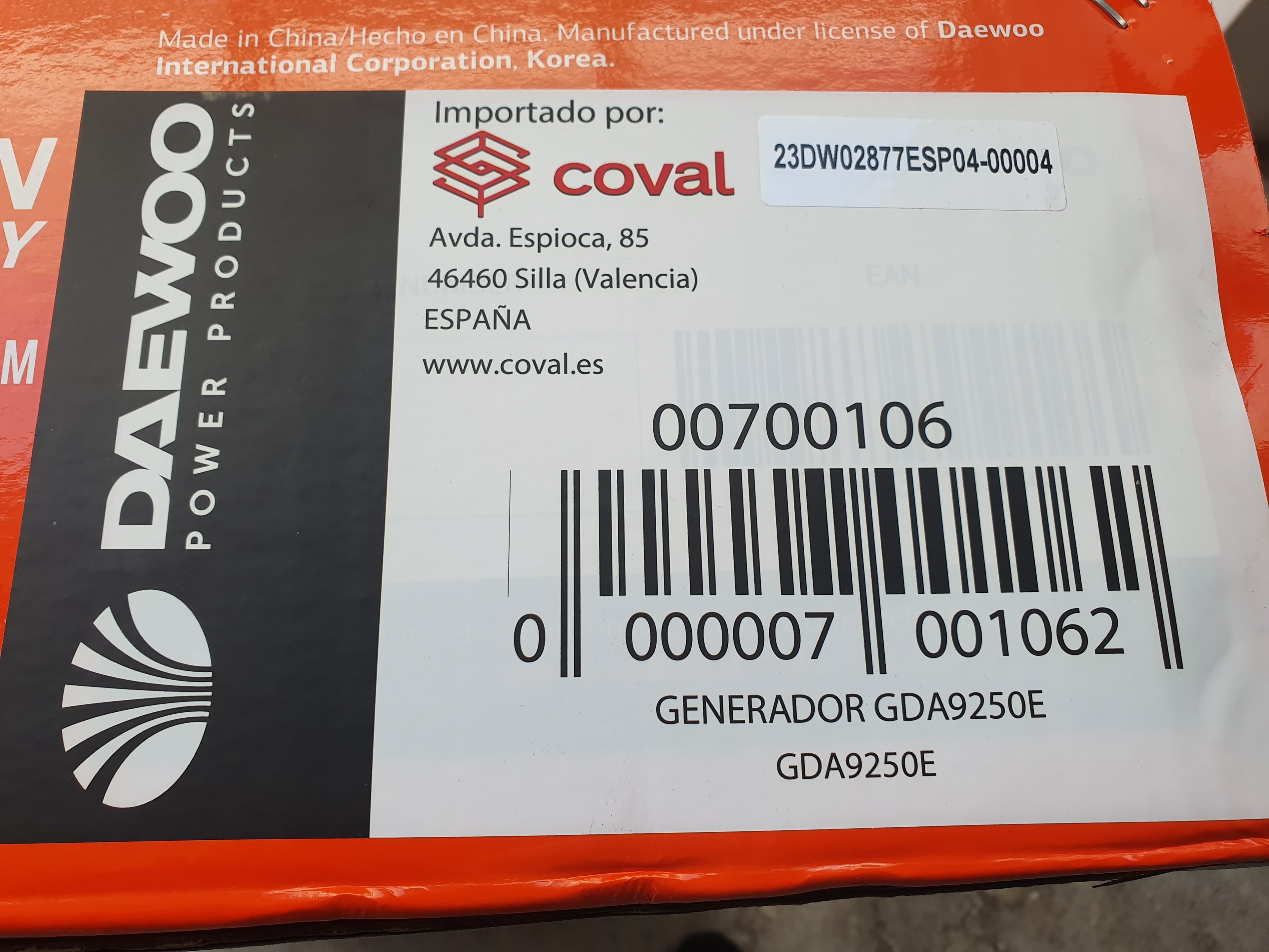 GERADOR DAEWOO — imagem 7
