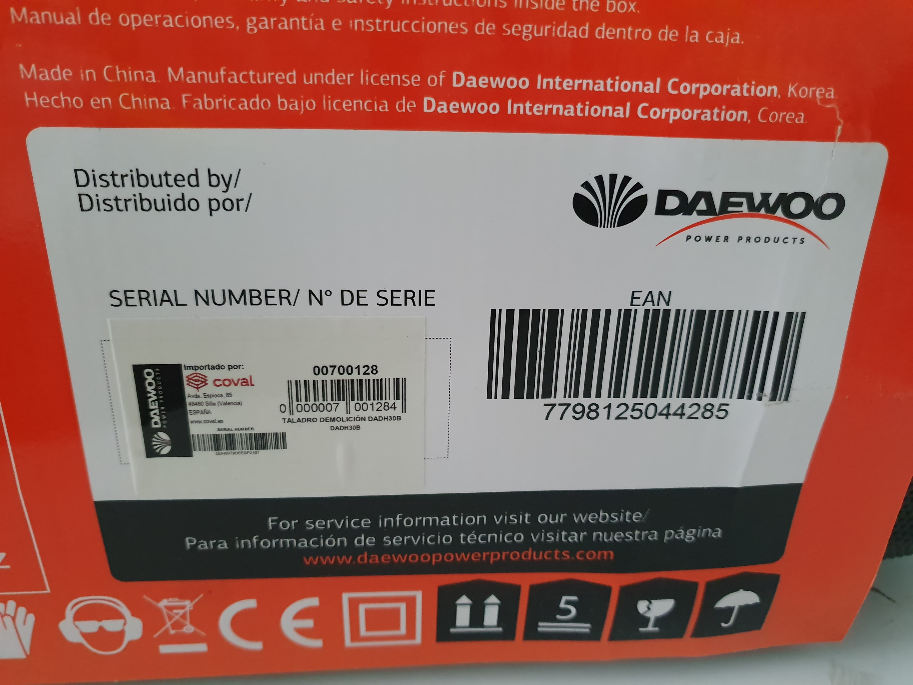 MARTELO DEMOLIDOR DAEWOO — imagem 5