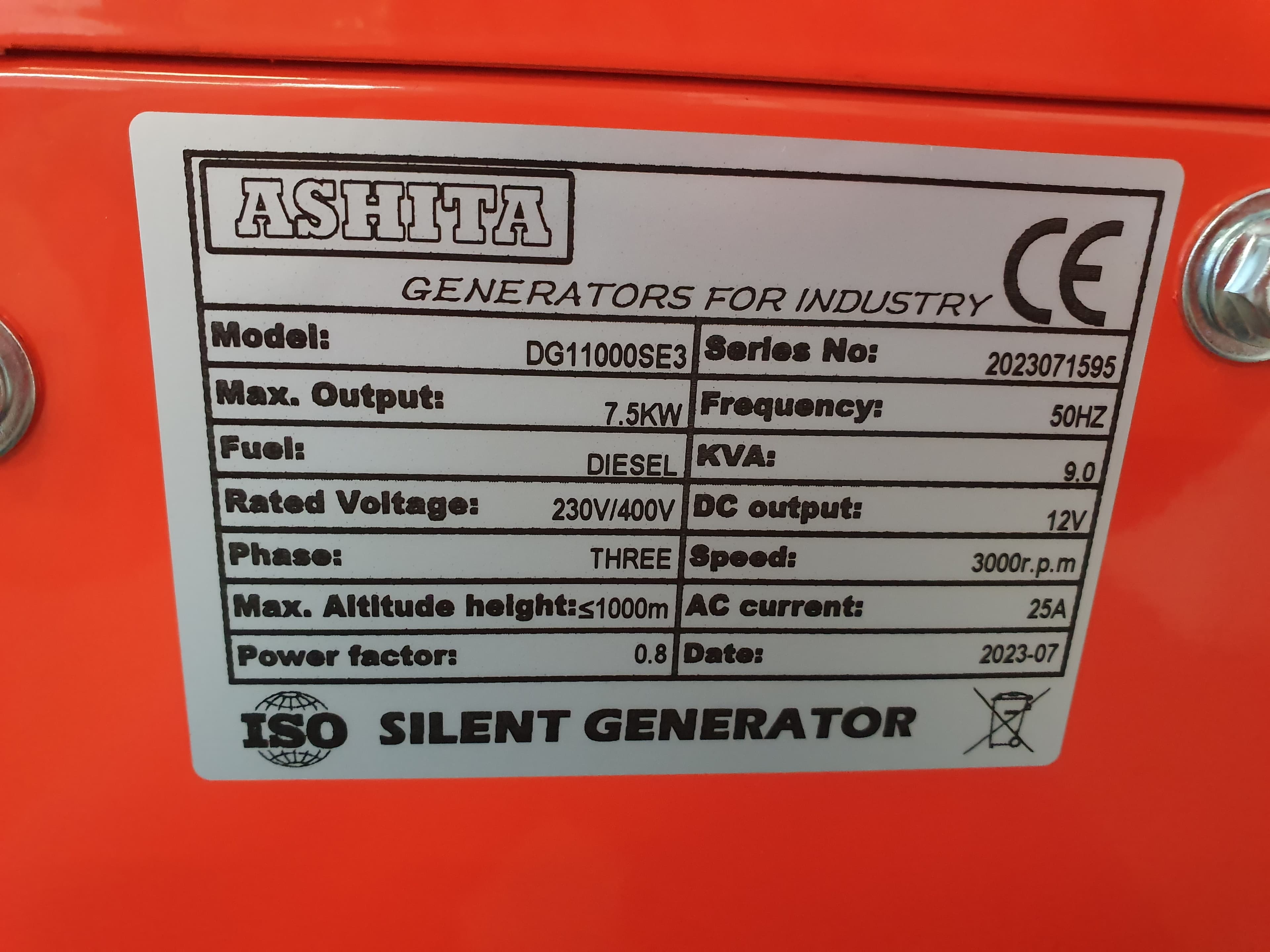 Gerador Ashita DG11000SE3 · Ano 2023 — imagen 7