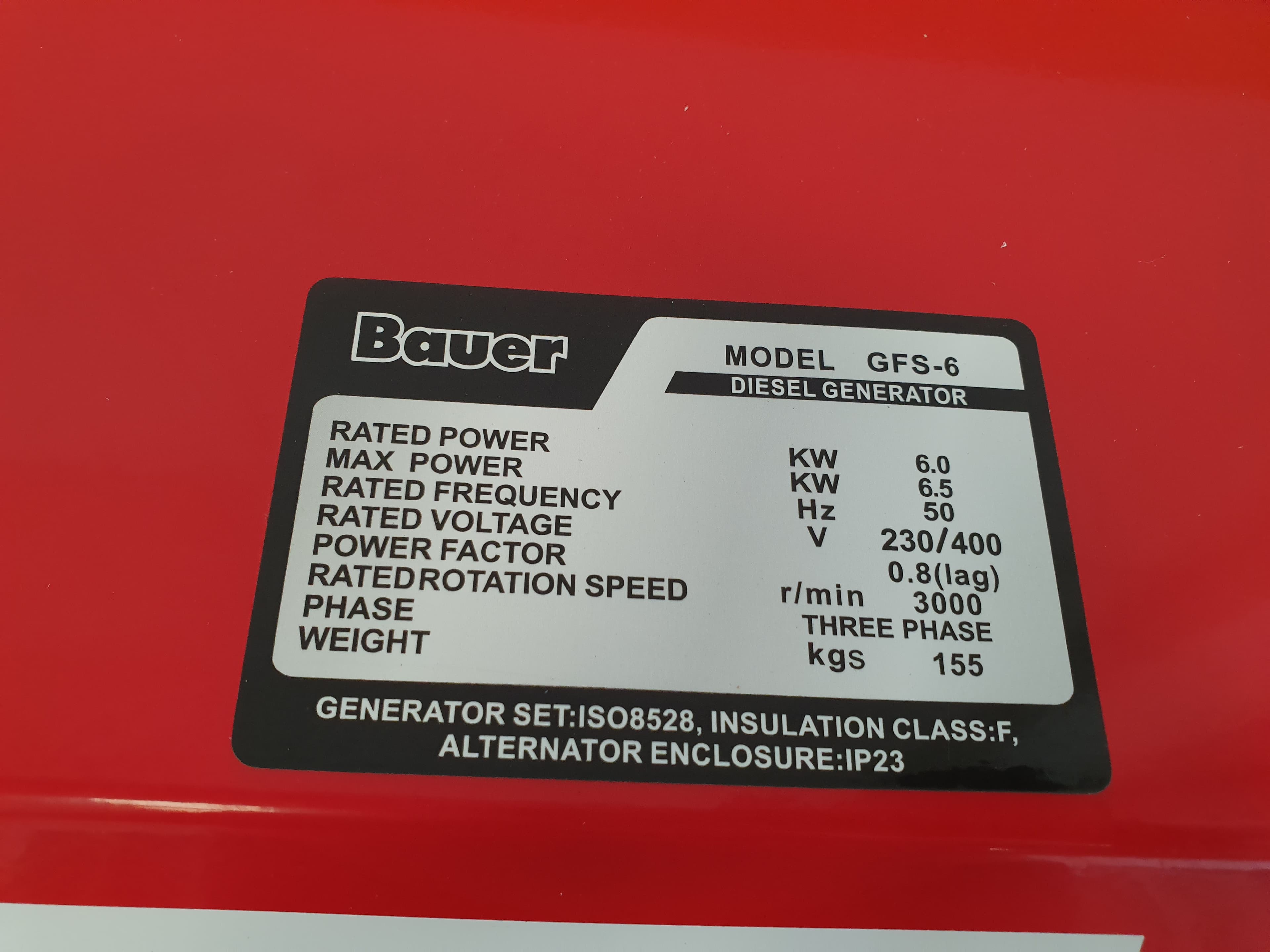 Gerador Bauer GFS-6 — imagem 8