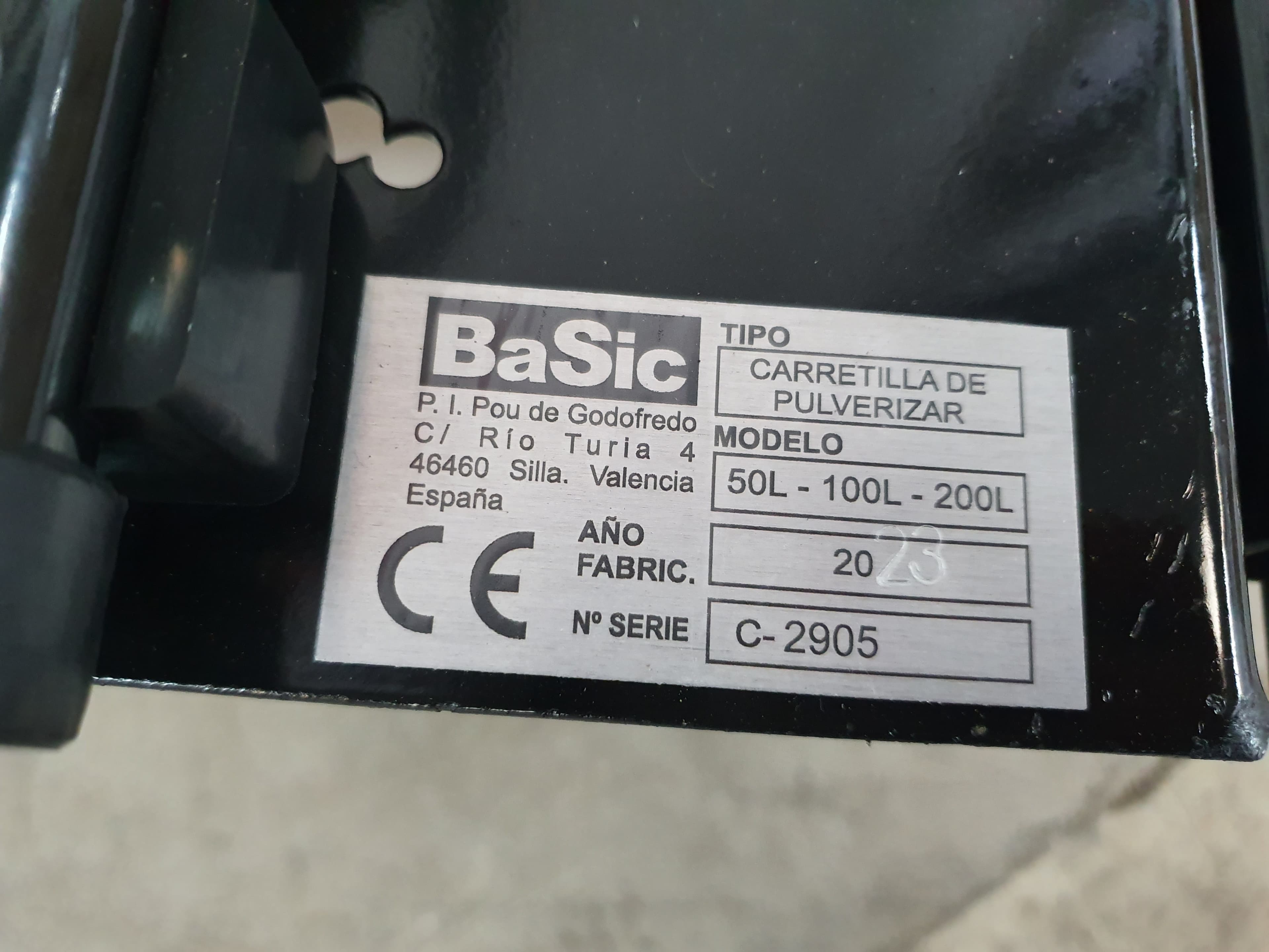 CARRINHO PULVERIZADOR BASIC — imagen 6