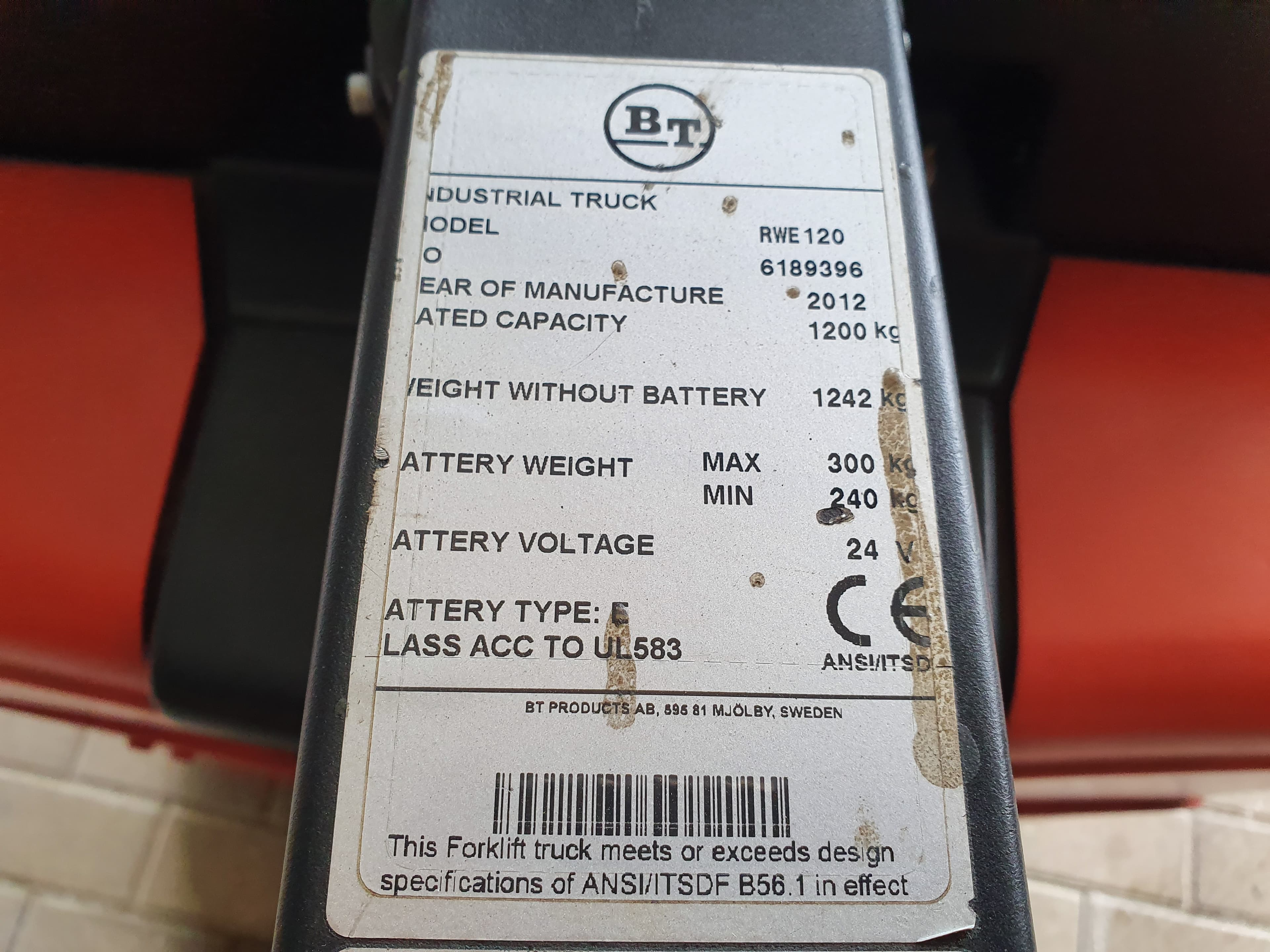 Stacker Retrátil BT RWE 120 · Ano 2012 — imagen 10