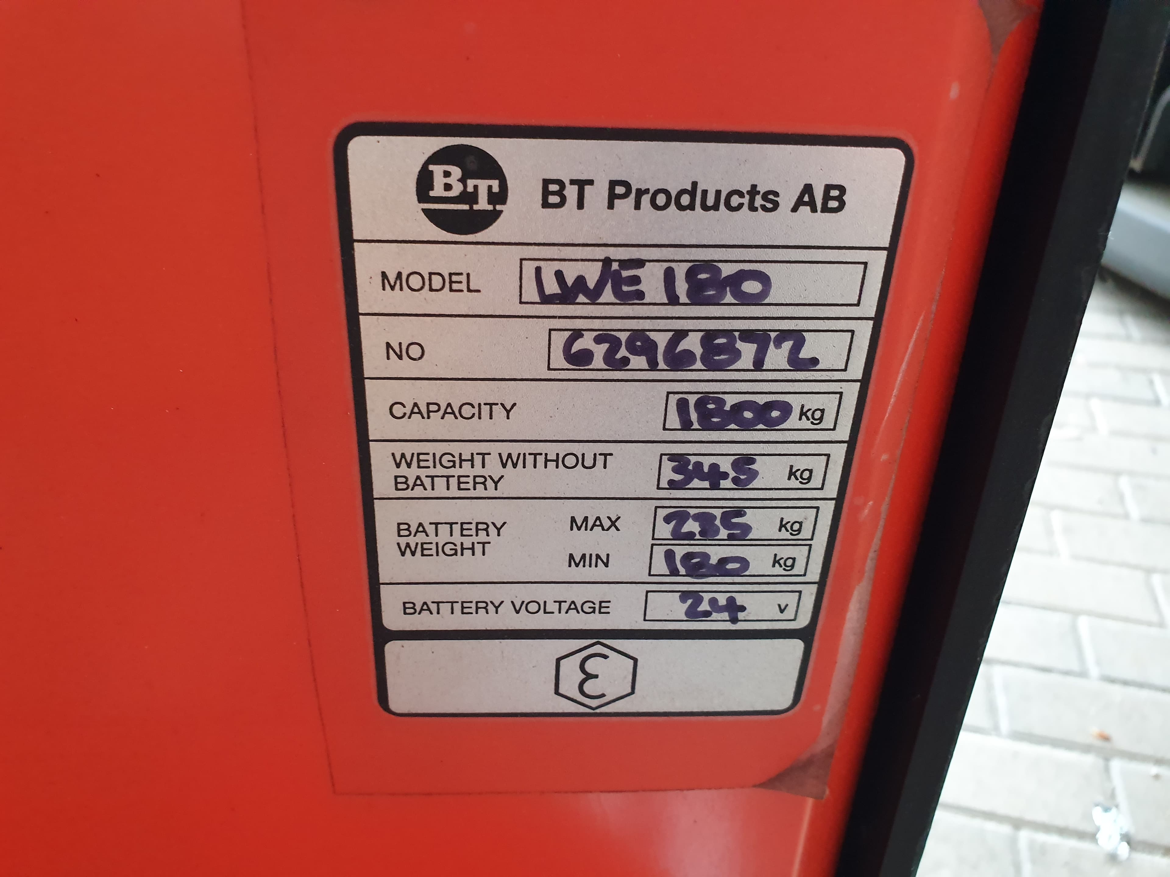 Porta Paletes BT LWE 180 — imagen 9