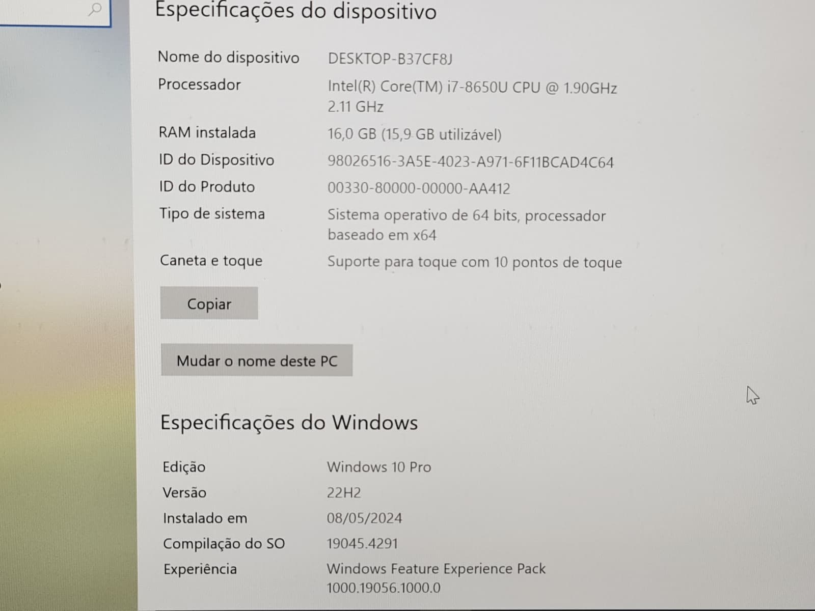 Portátil Lenovo ThinkPad X1 Carbon de 6ª Geração — image 10