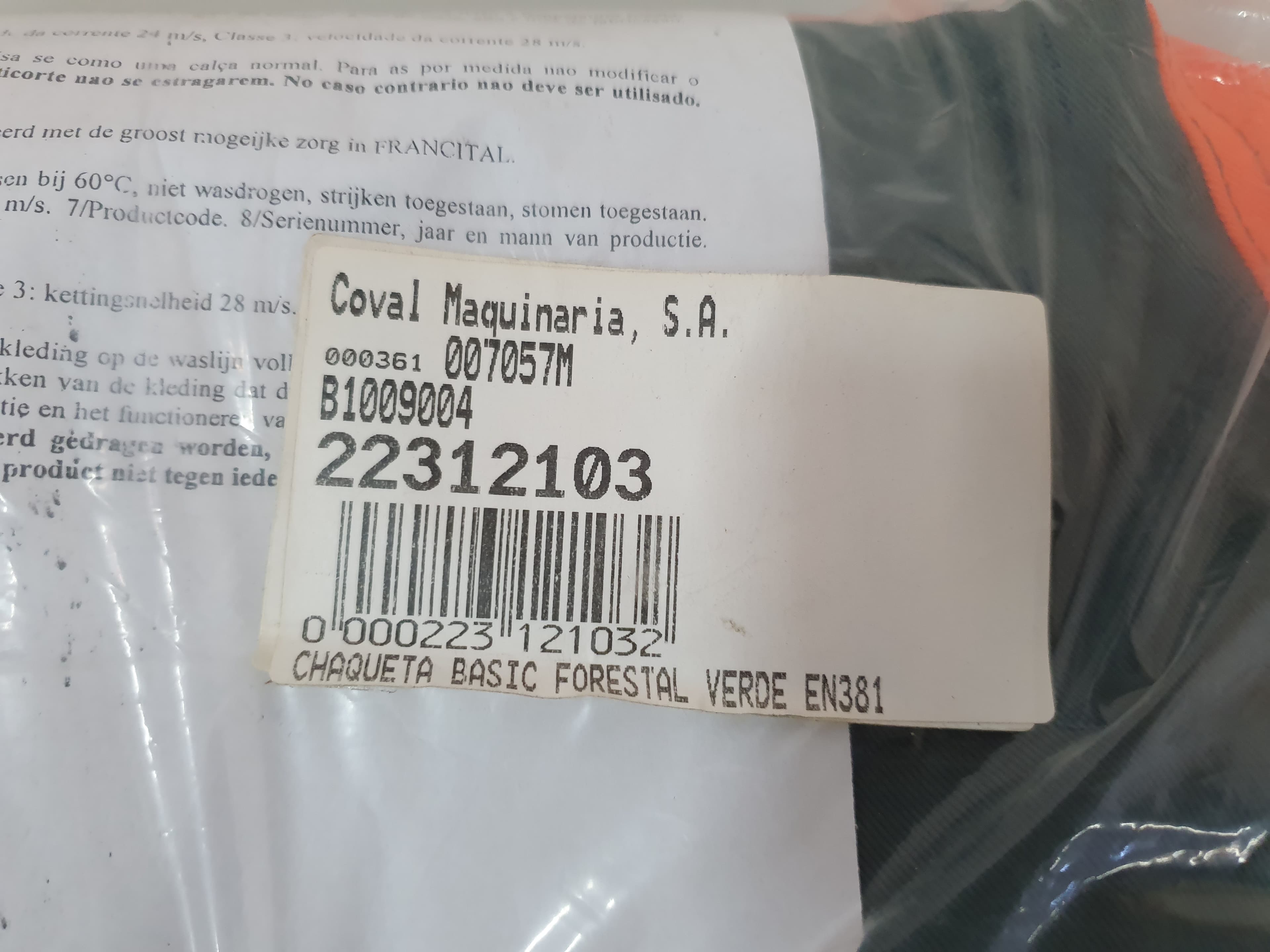 CASACO PODADOR FLORESTAL BASIC — imagen 5