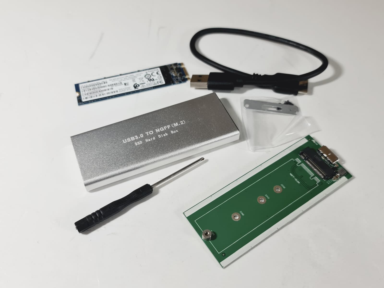 Adaptador Conversor Com Disco 128GB M.2 — imagem 5