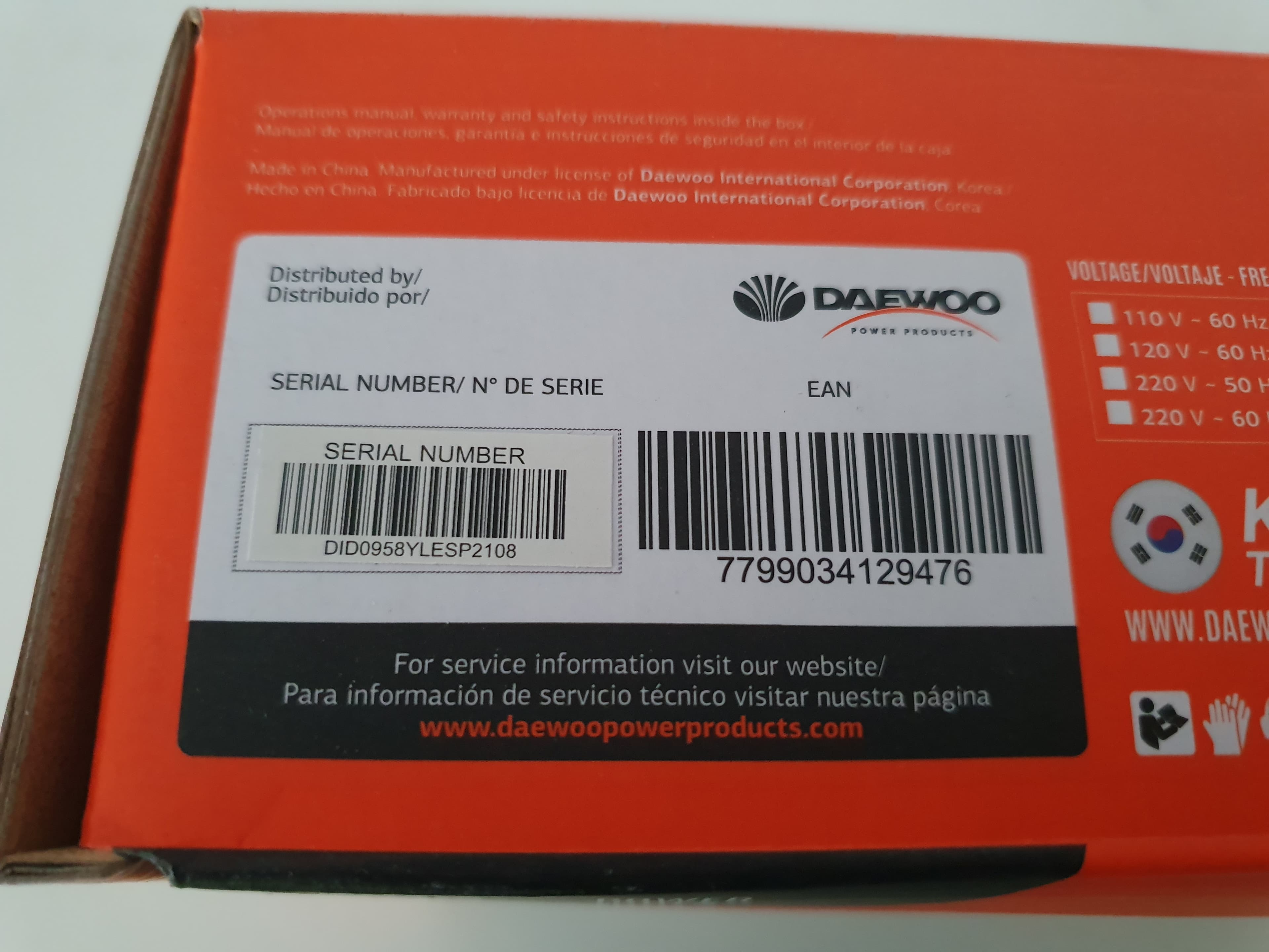MARTELO PERCUTOR DAEWOO — imagen 6