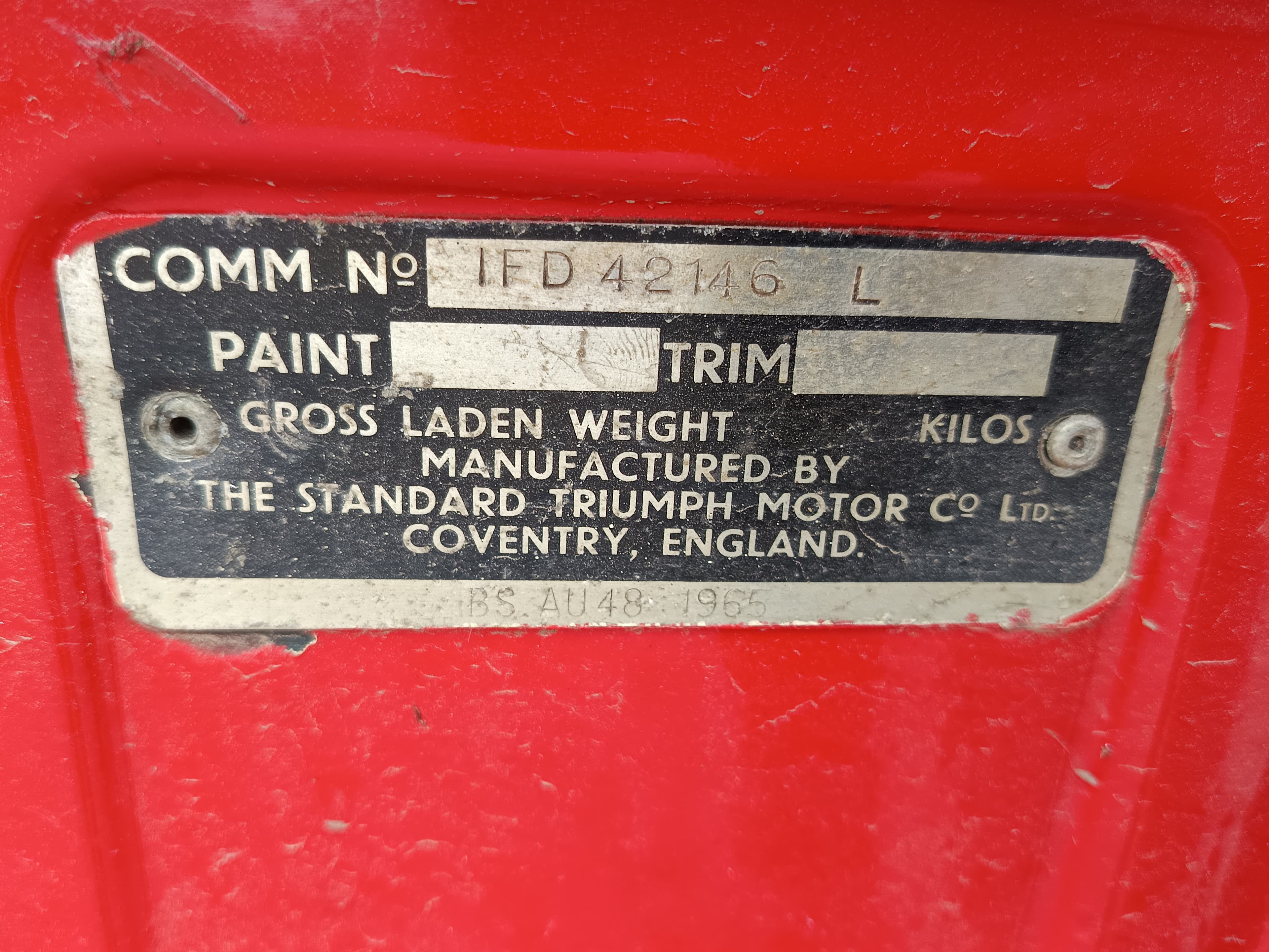 Triumph Spitfire MK III · Ano 1969 — imagem 30