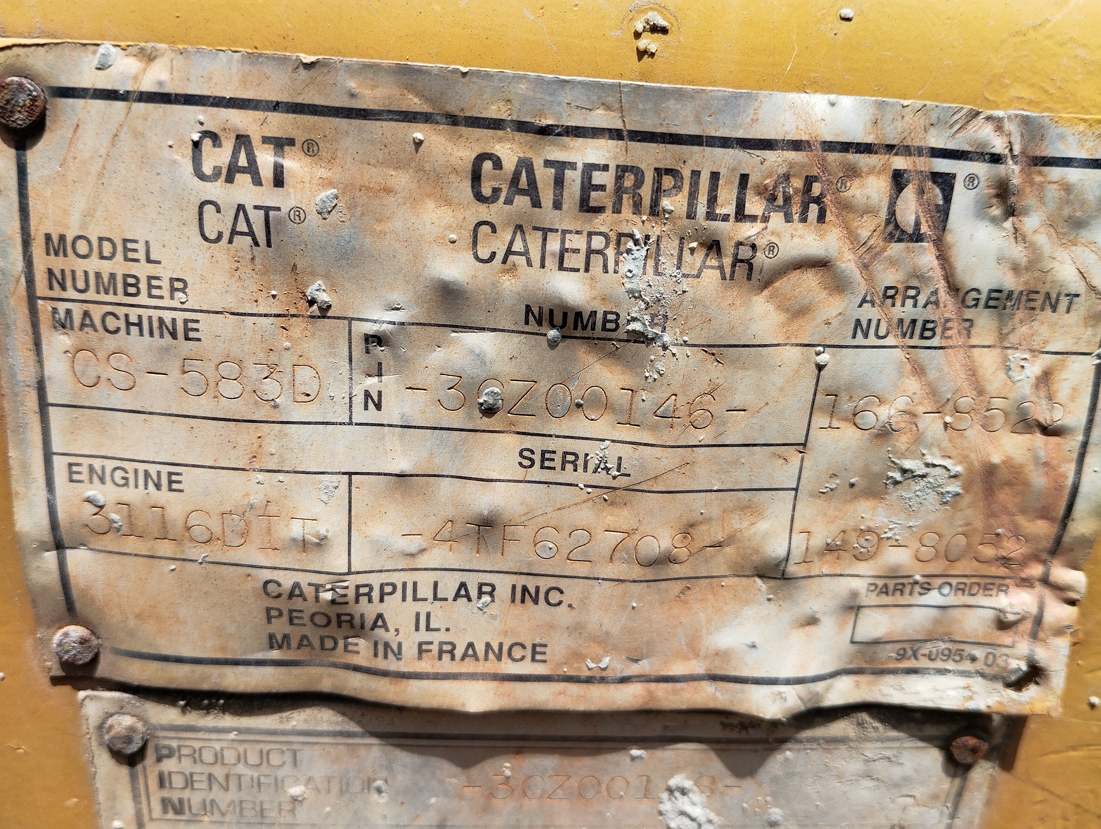 Cilindro Auto-Prop. Vibrador Solos 15 T Caterpillar CS 583 D — imagem 7