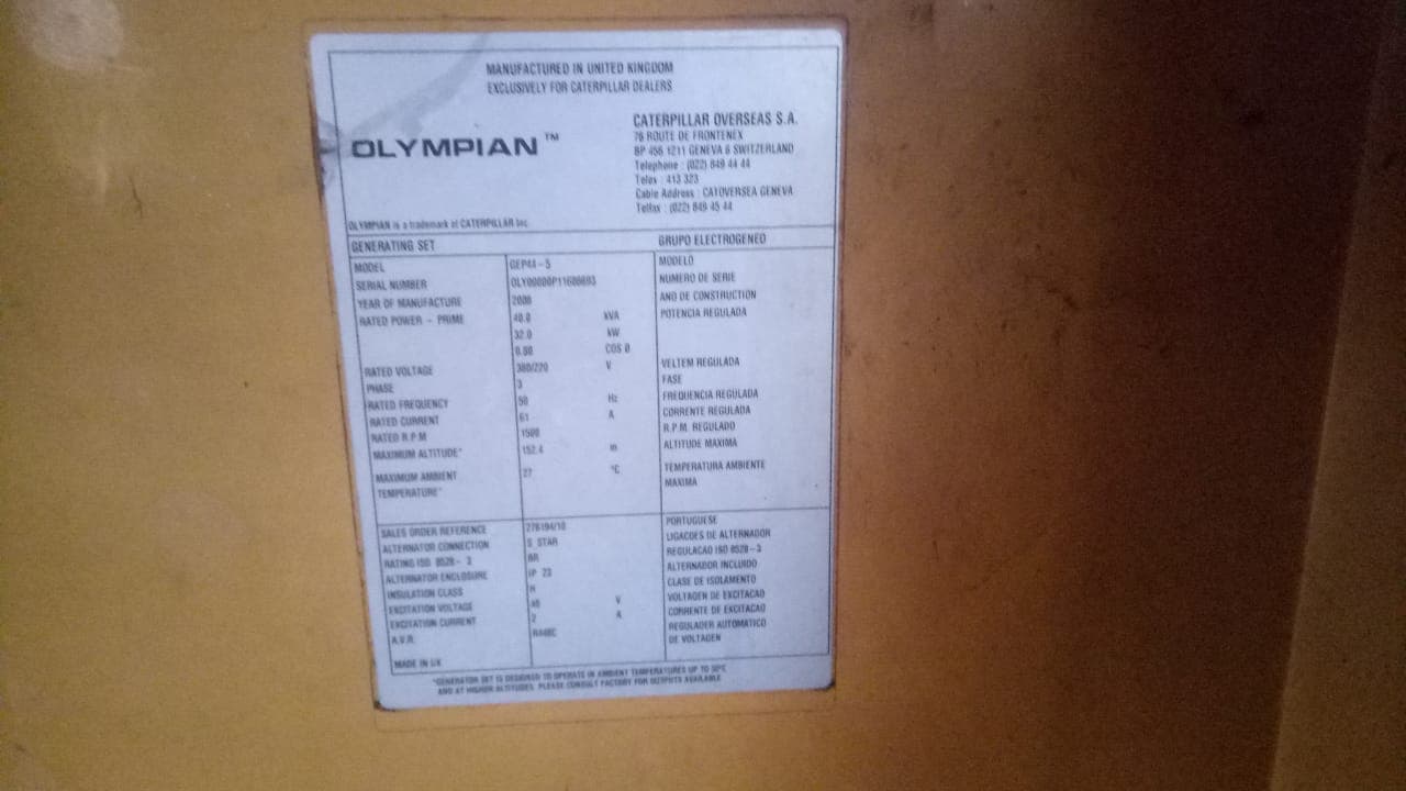Gerador  OLYMPIAN/GEP44-5 — imagem 3