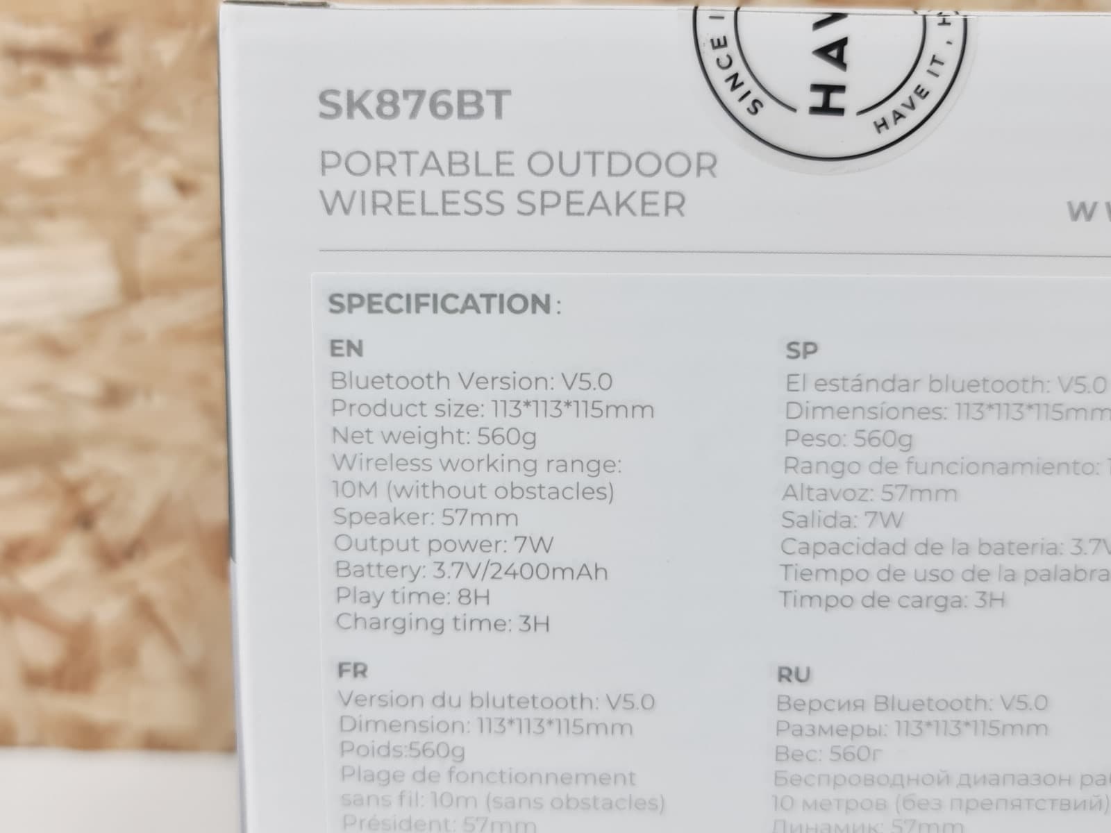 Coluna Portátil Bluetooth Havit — image 10