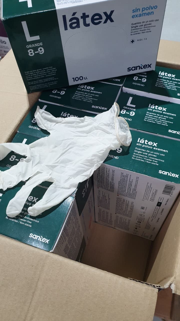 Luvas látex