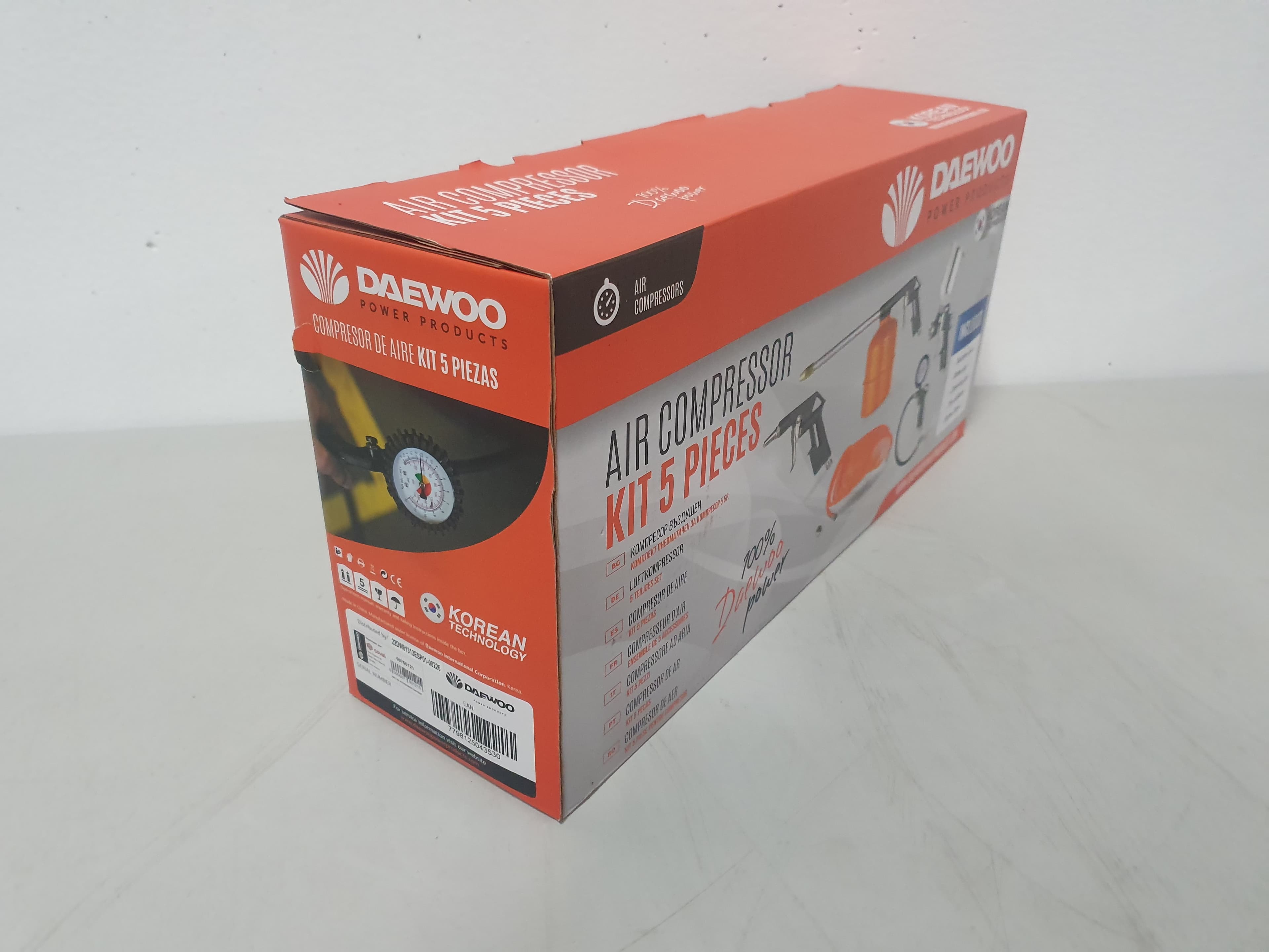 Kit 5 piezas compresor aire Daewoo DAC5SET — imagen 2