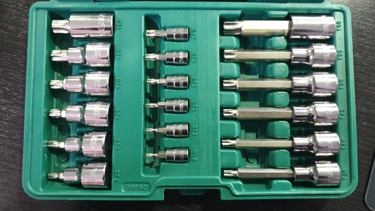 Conjunto de chaves broca Torx