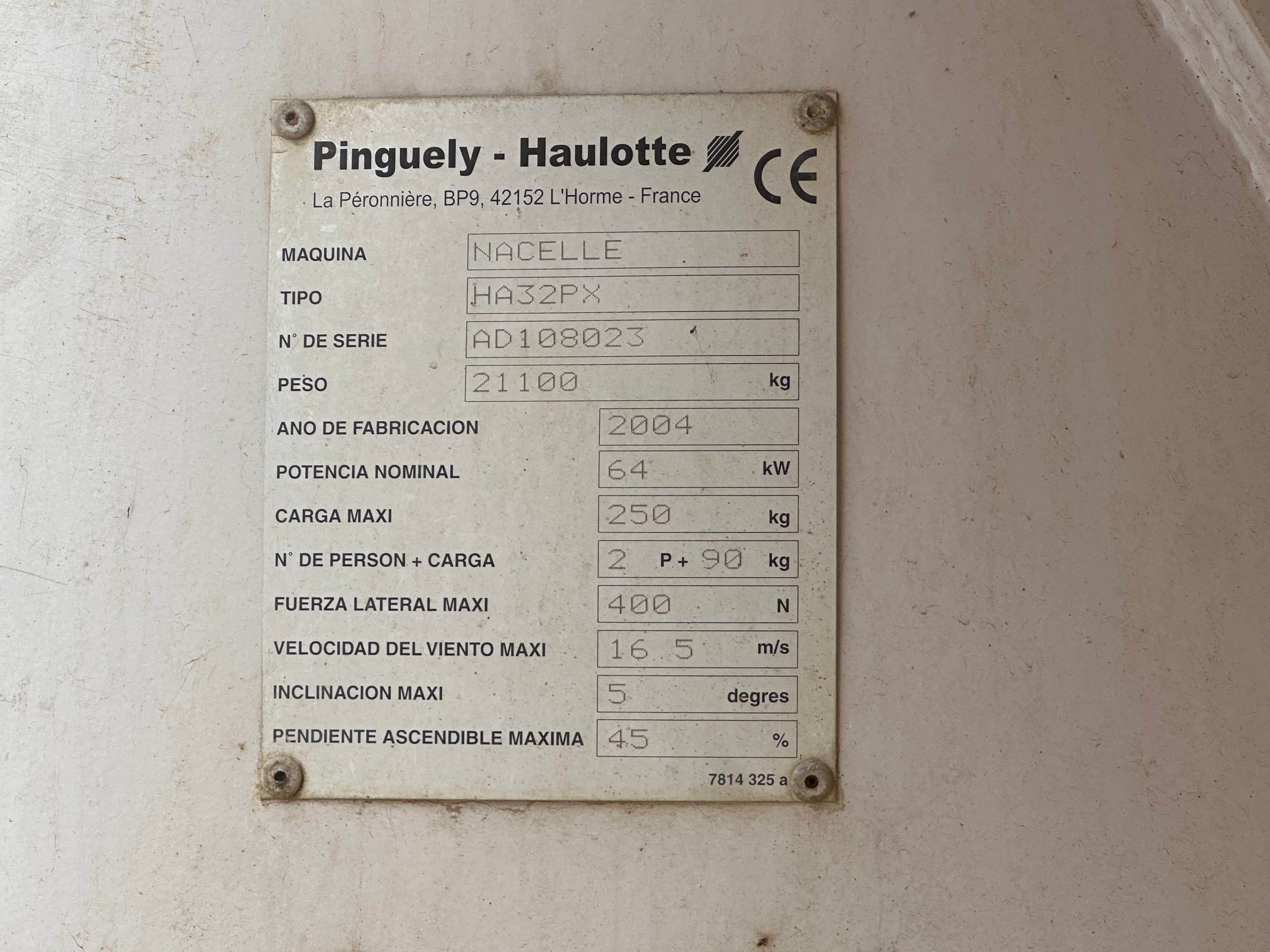 Plataforma HAULOTTE HA32PX — imagen 7