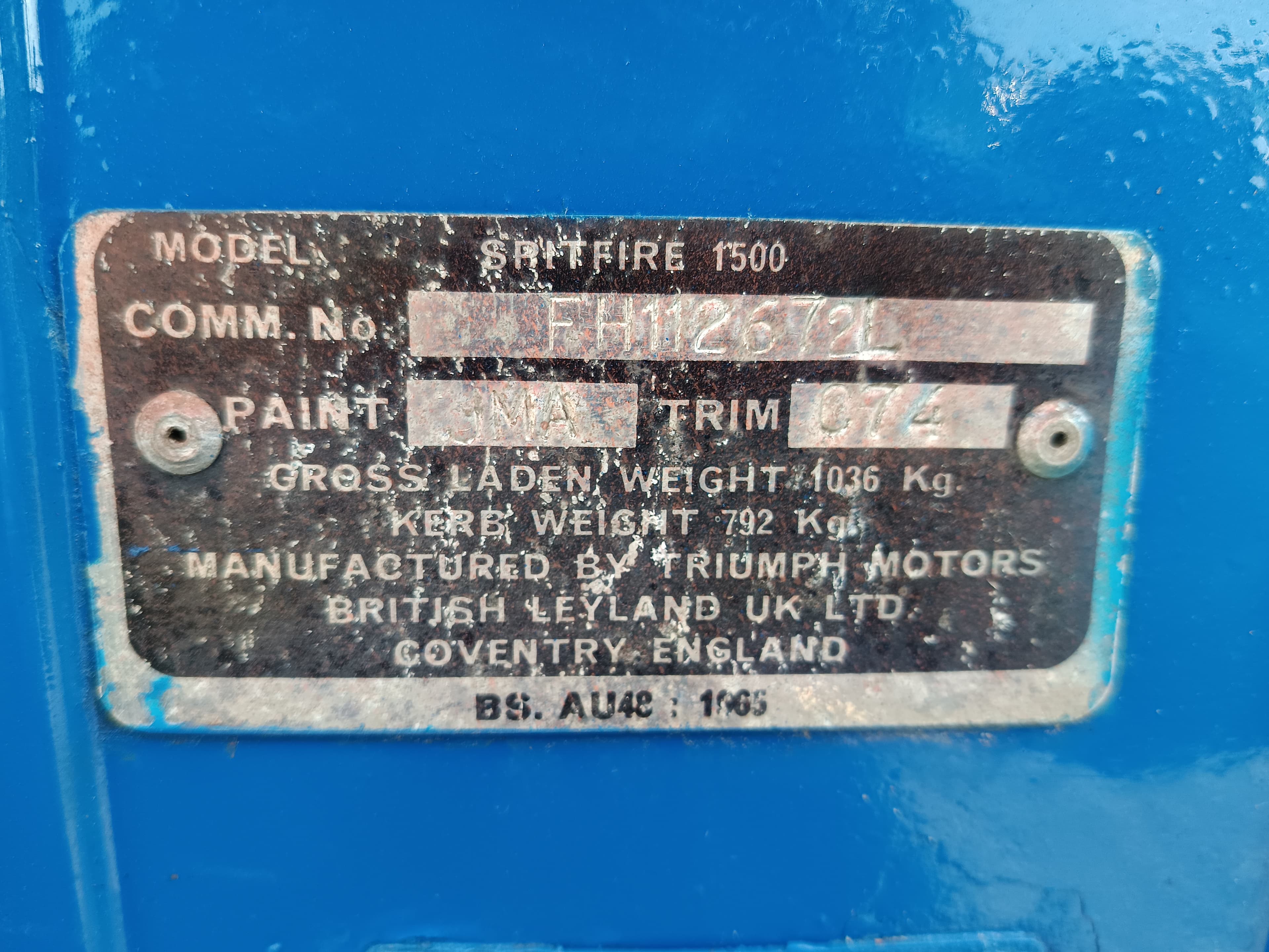 Triumph Spitfire 1500 Cabrio · Ano 1978 — image 18