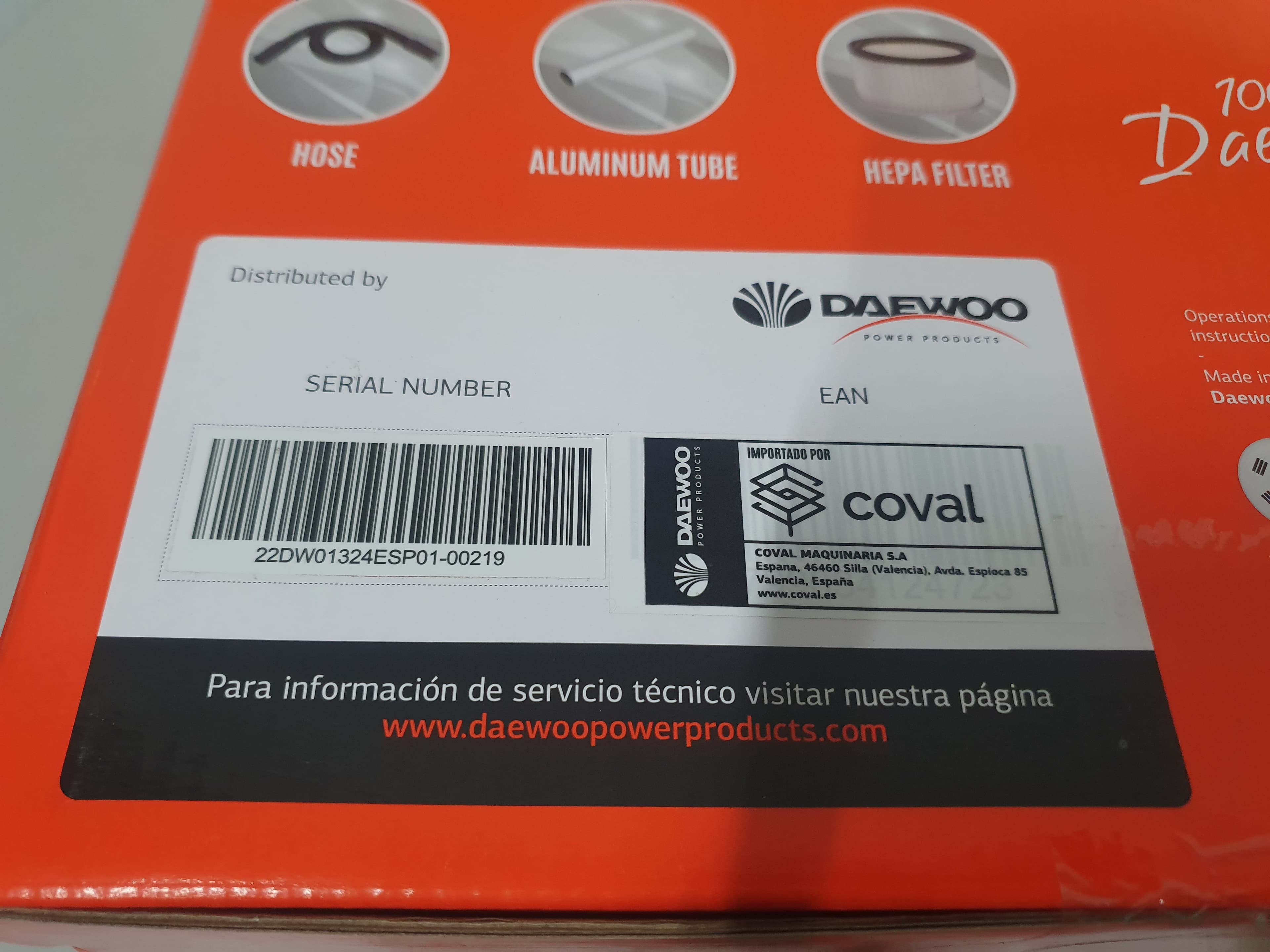Aspirador Cinzas Daewoo — imagen 7