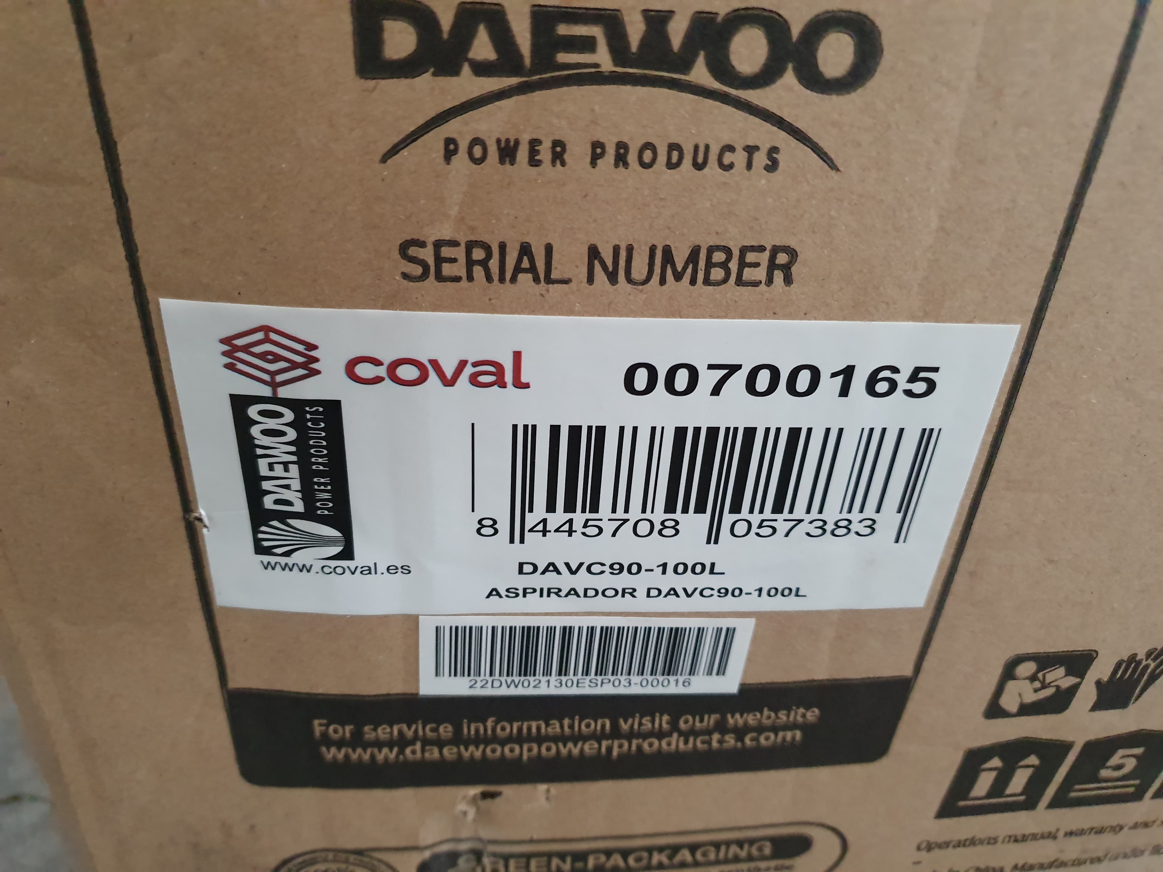 Daewoo 100L Vacuum Cleaner — image 5