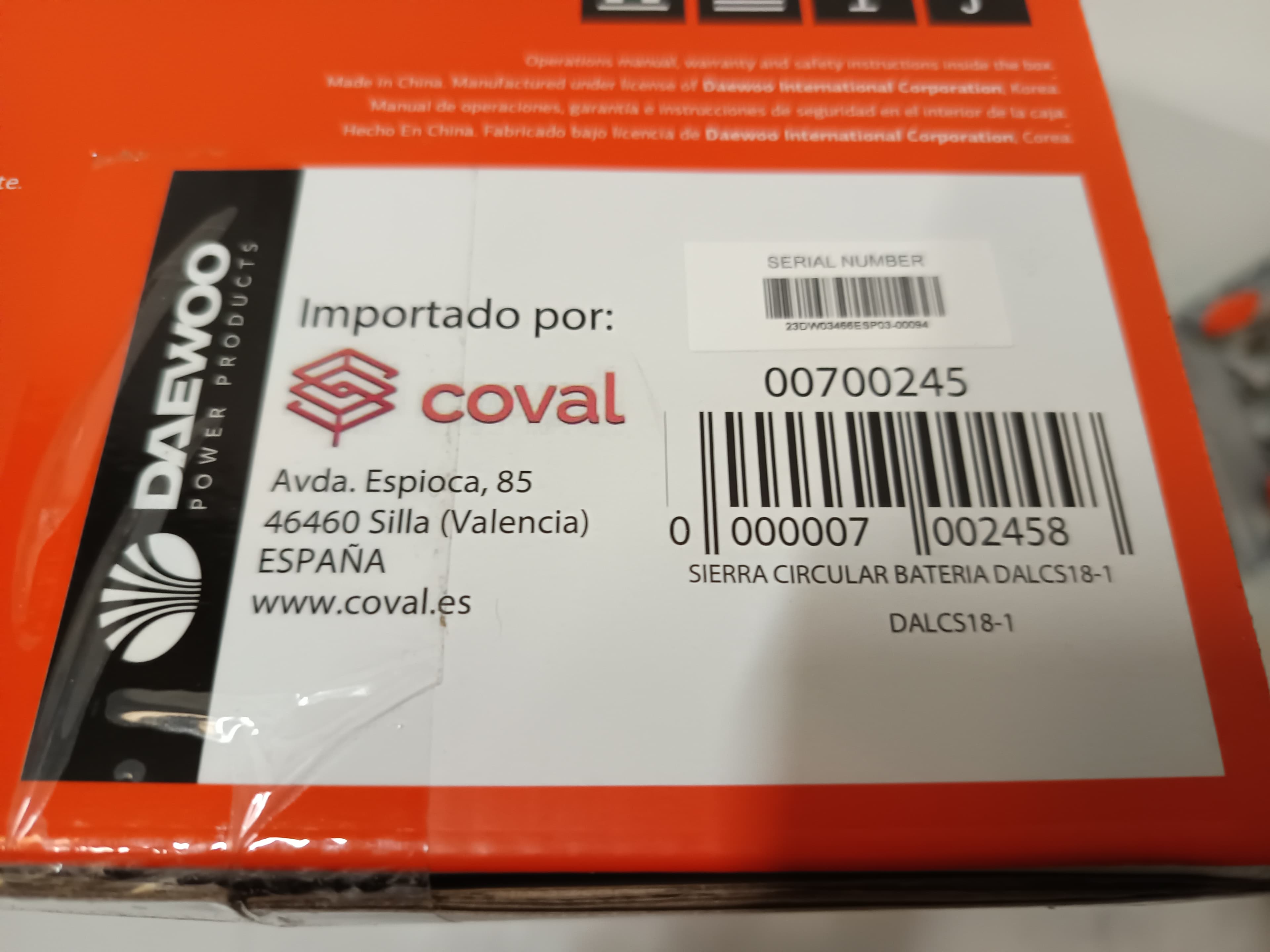 Sierra circular Daewoo — imagen 5