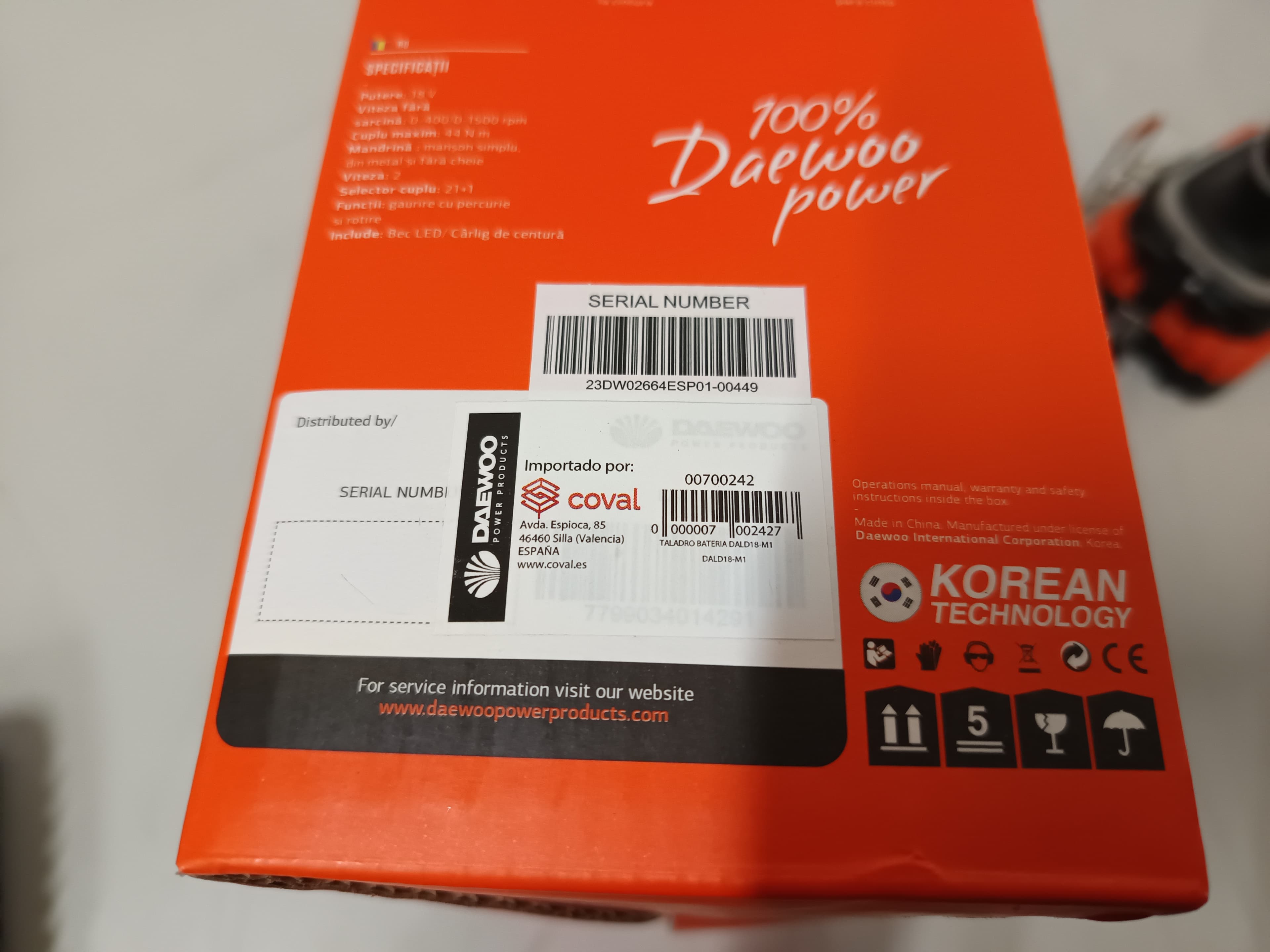 Berbequim aparafusador Daewoo — imagen 5