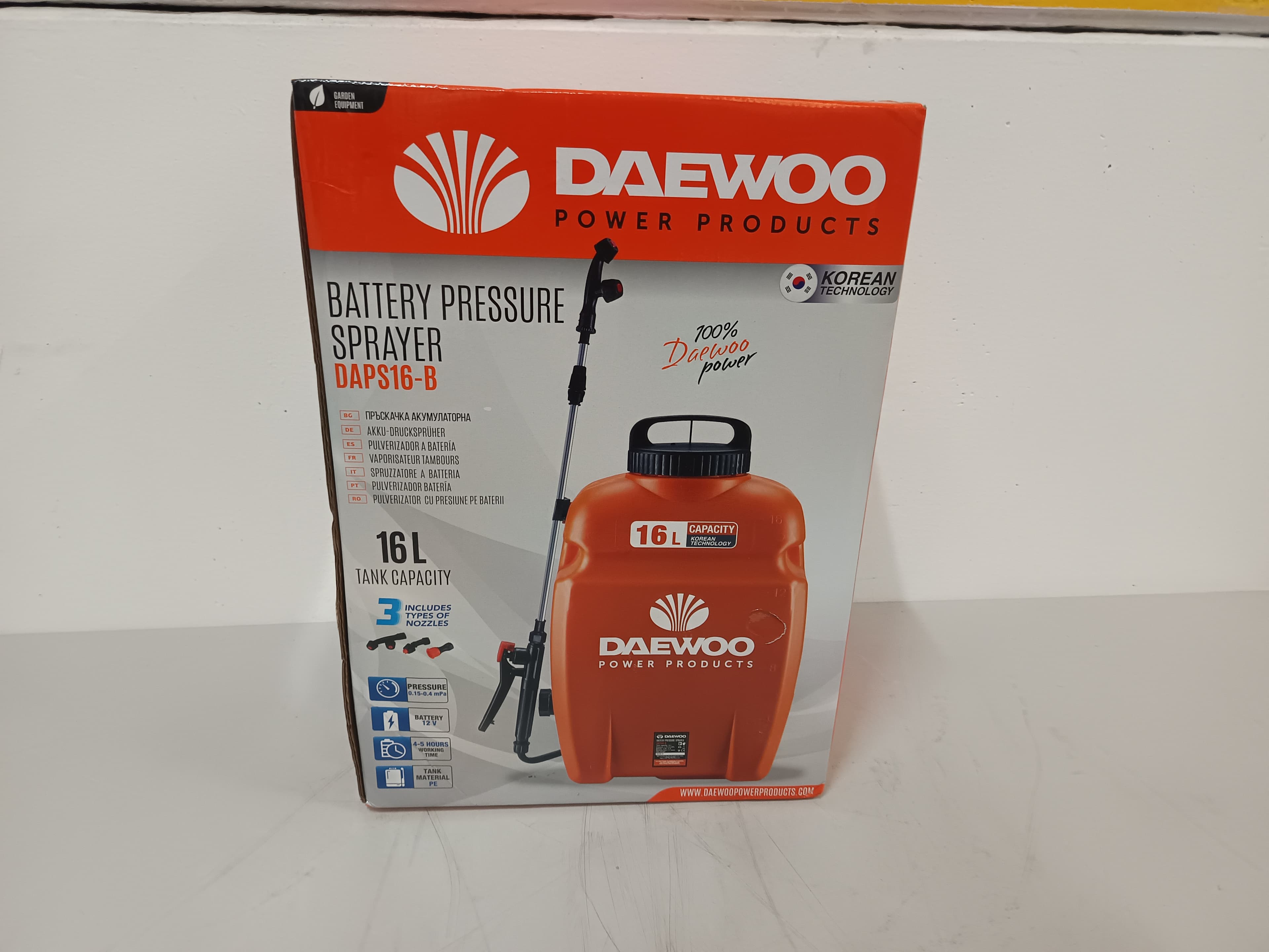 Pulvérisateur batterie 16 L Daewoo
