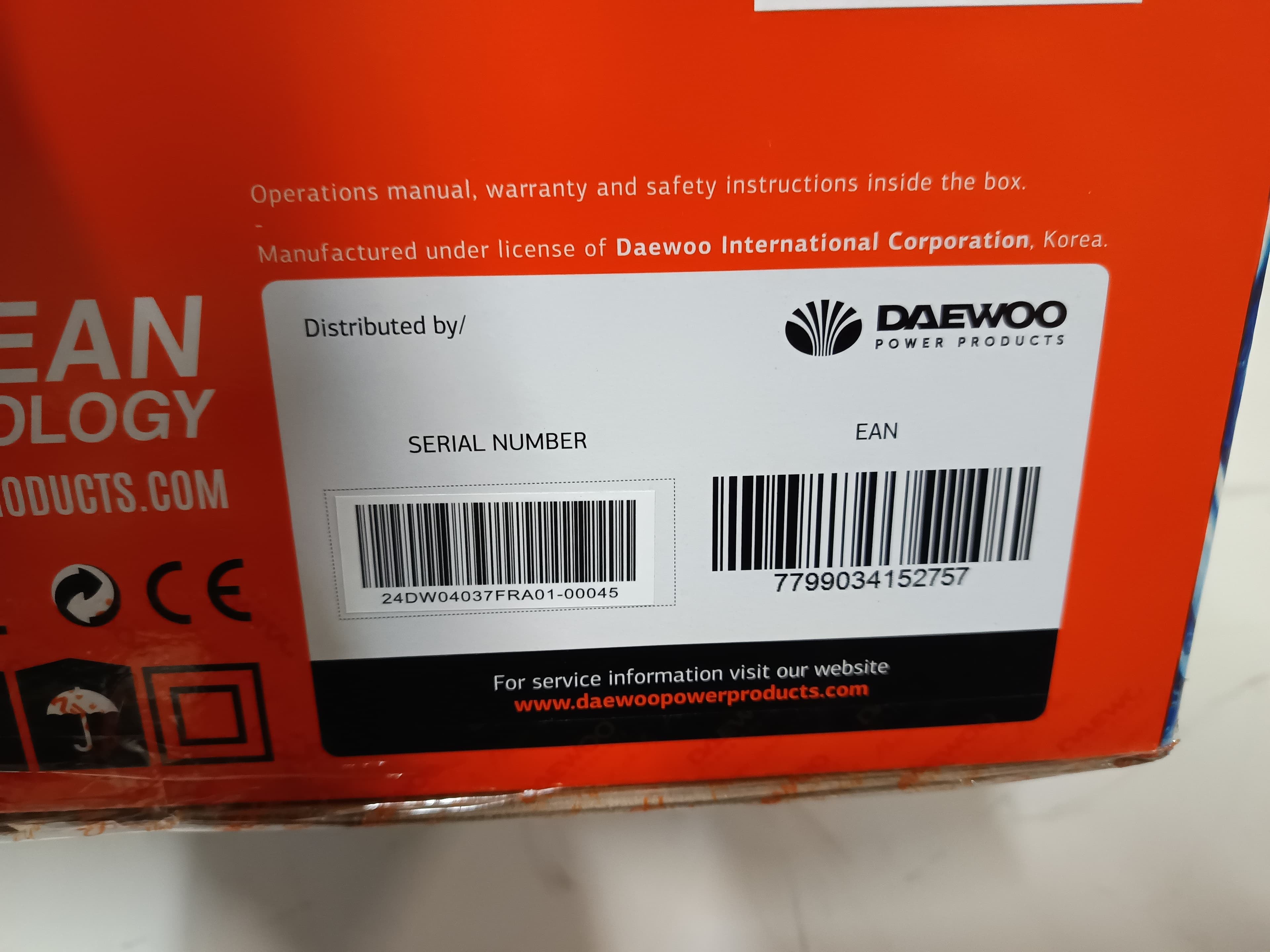 Máquina de lavar de pressão Daewoo — imagen 6