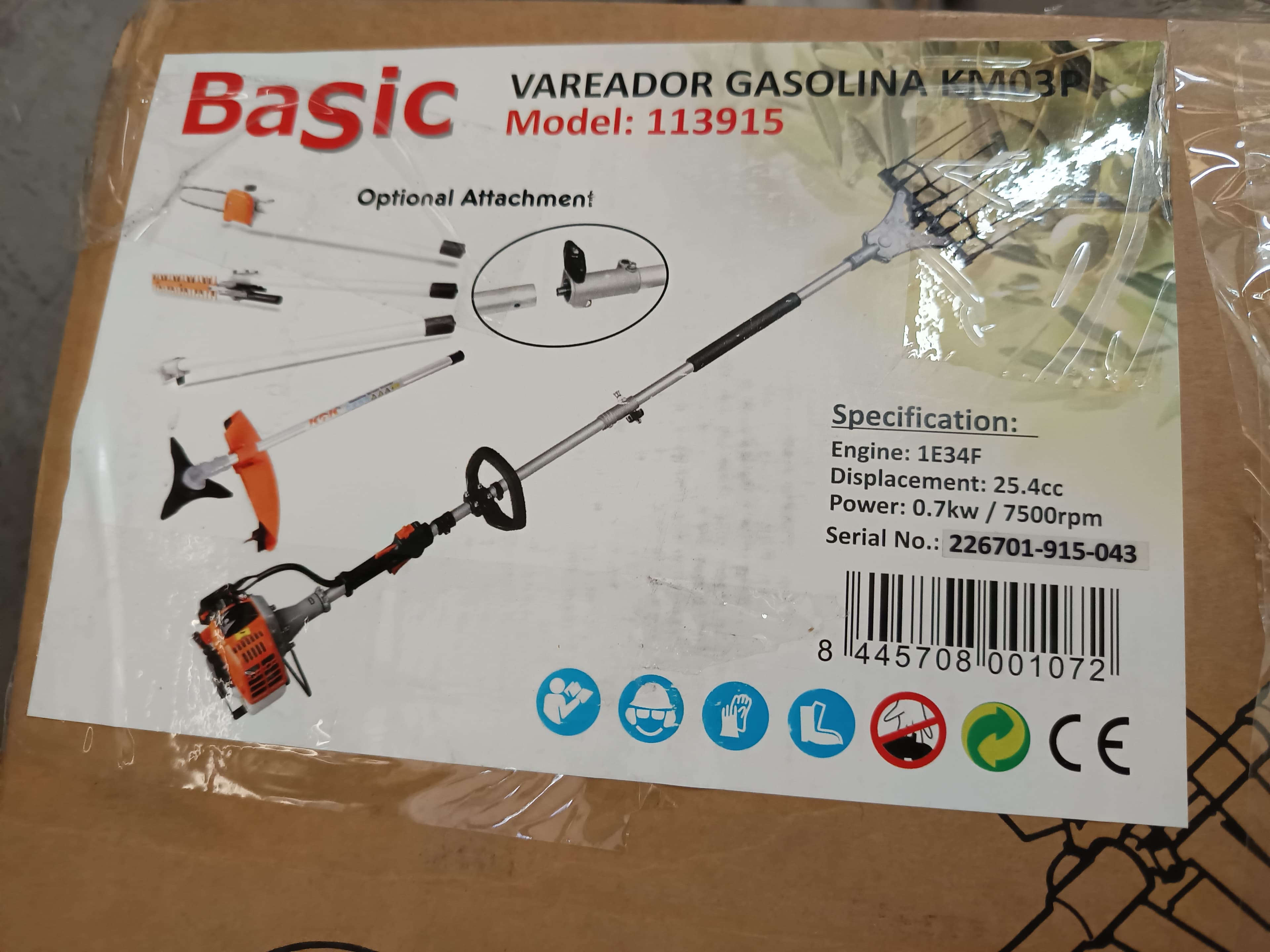 Motor a gasolina Basic com corta sebes — imagem 6
