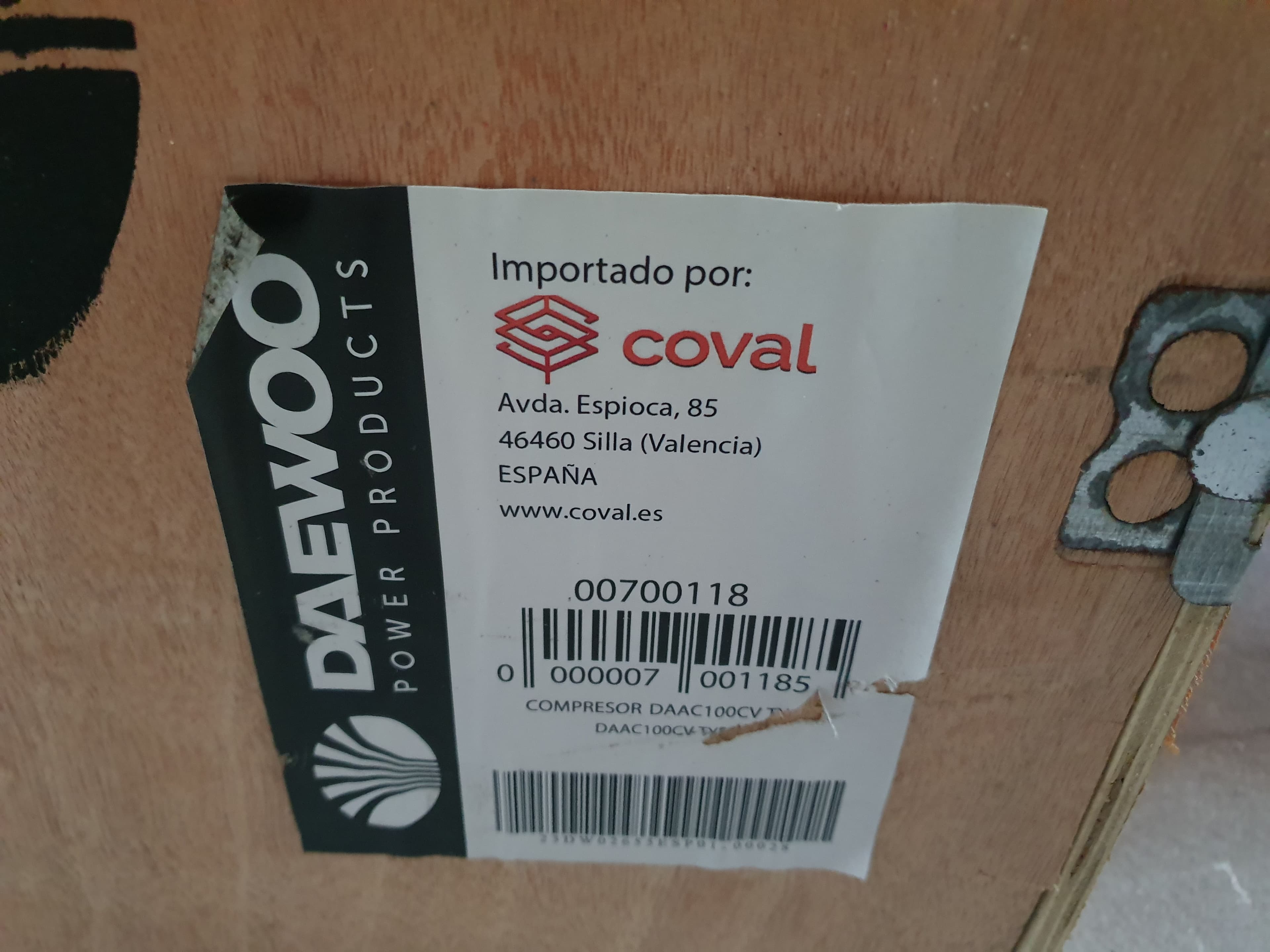 Compressor Daewoo 100L — imagem 5