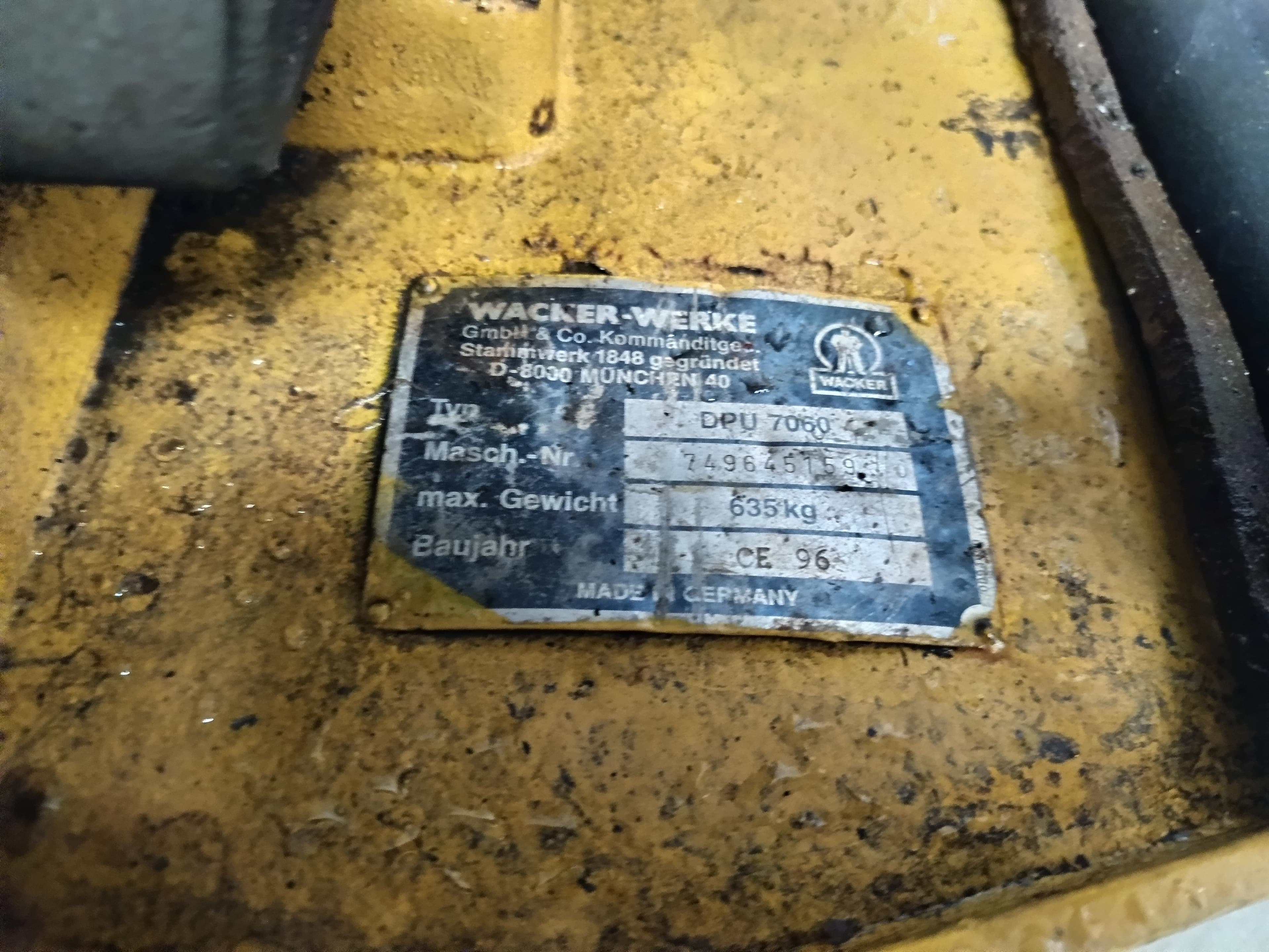 Placa Compactadora Wacker — imagem 8