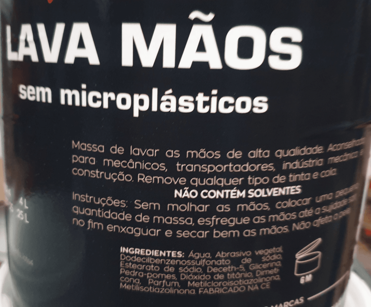 MASSA LAVA MÃOS