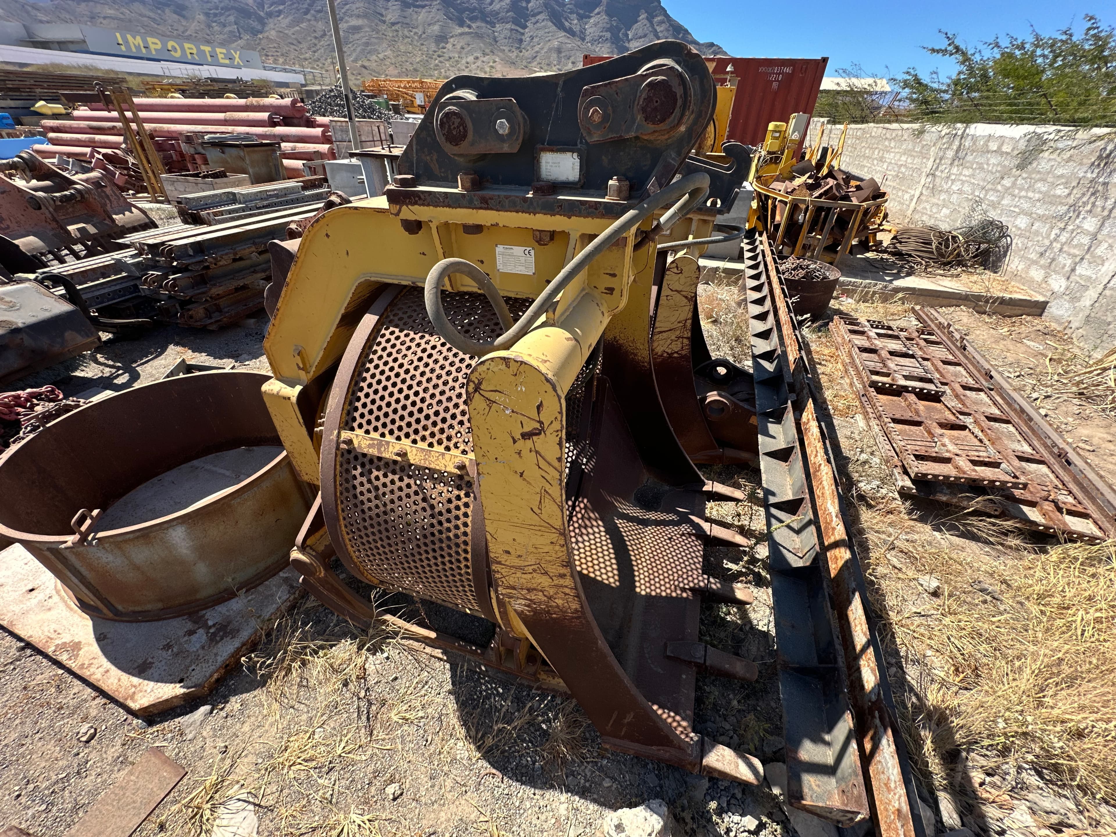 Balde de crivo para escavadora FIAT HITACHI