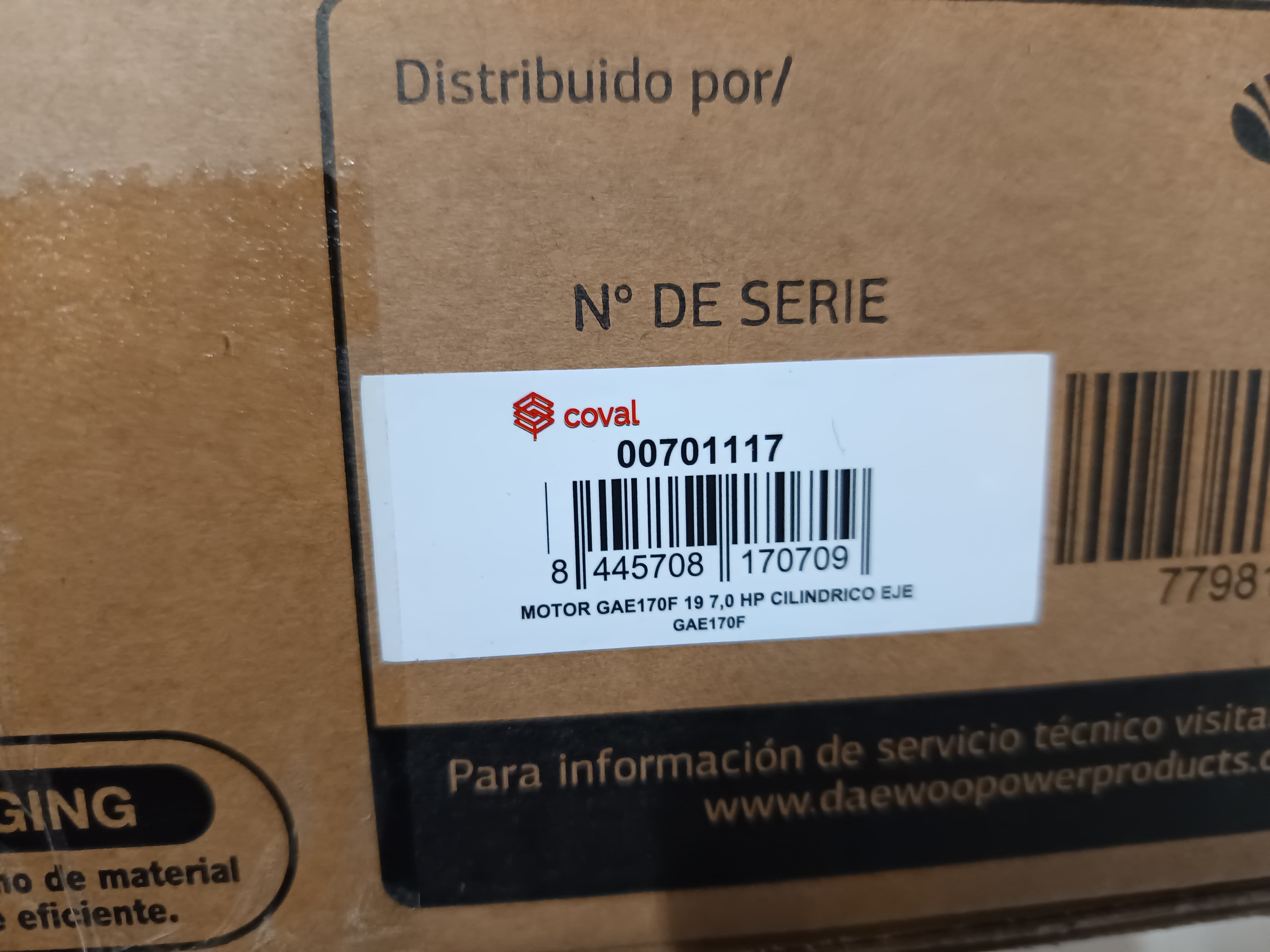 Motor a gasolina Daewoo — imagem 6