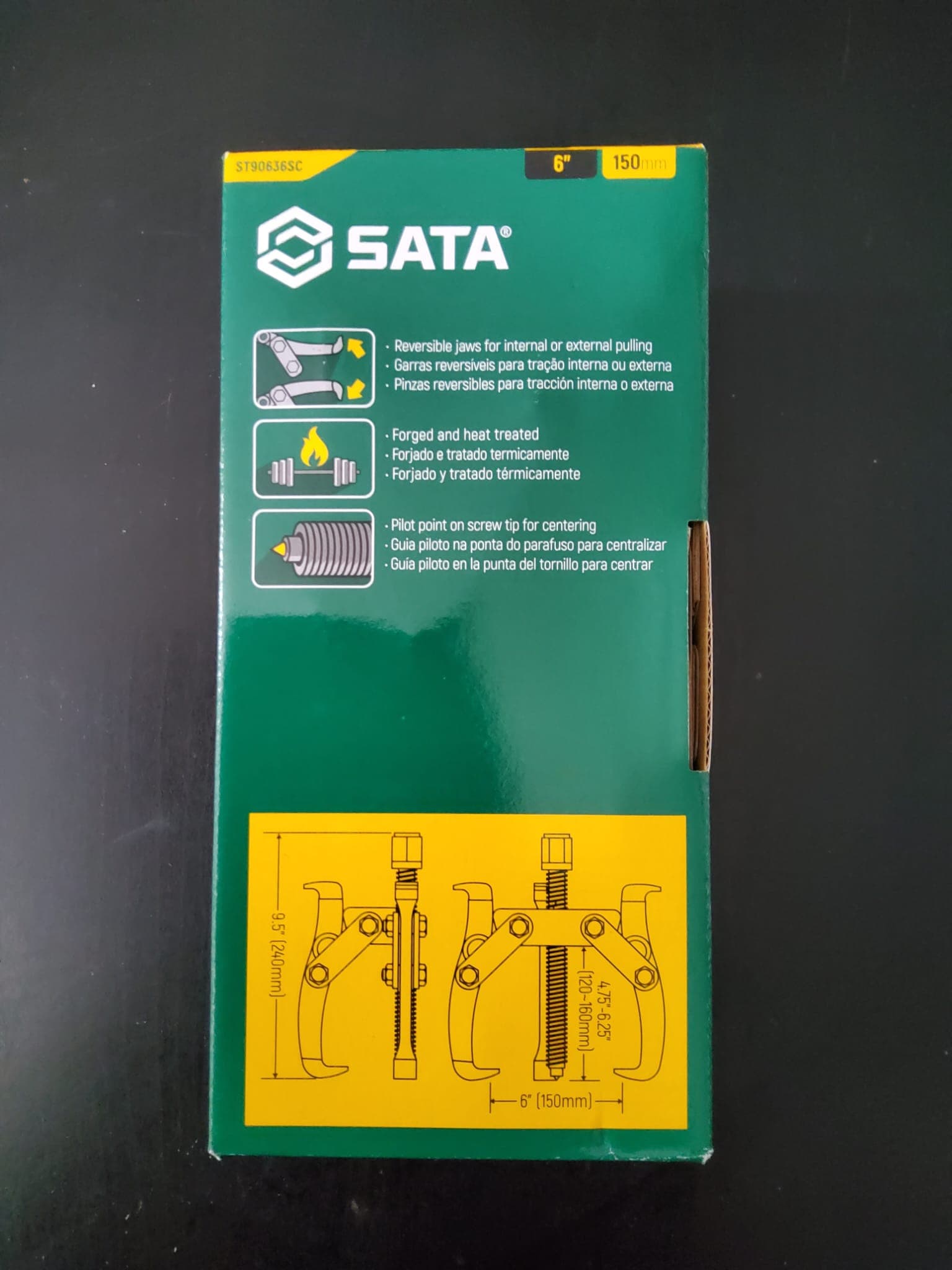 EXTRATORES REVERSÍVEIS DE 3 GARRAS DE 6" — imagem 3