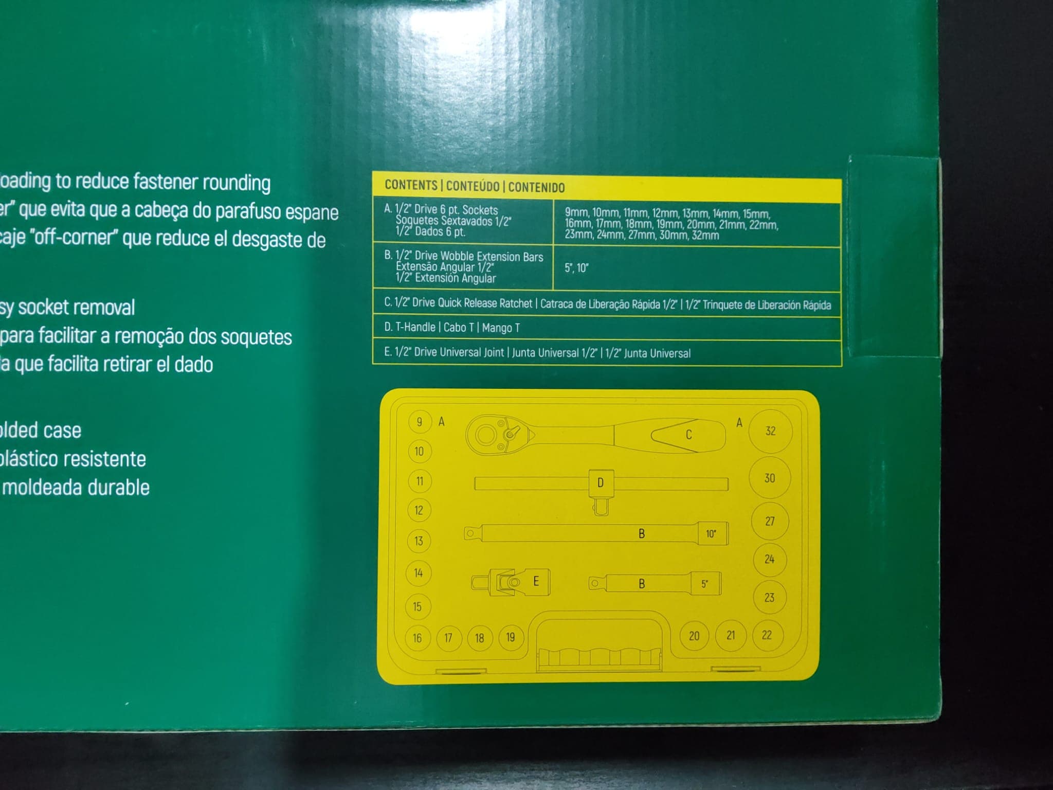 FERRAMENTAS MÉTRICAS 6 PONTOS DE 1/2" — imagen 3