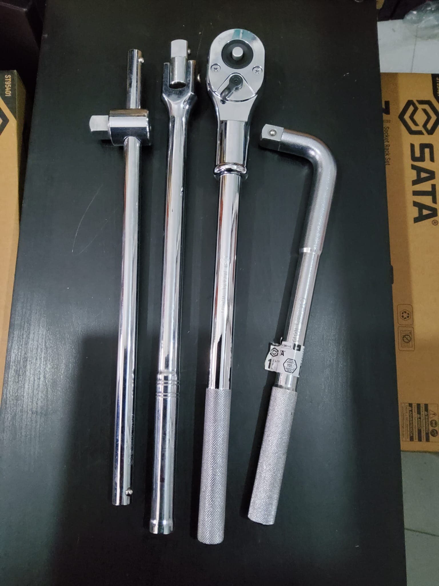 4 PEÇAS FERRAMENTA DE 3/4" COM ROQUETE — image 2
