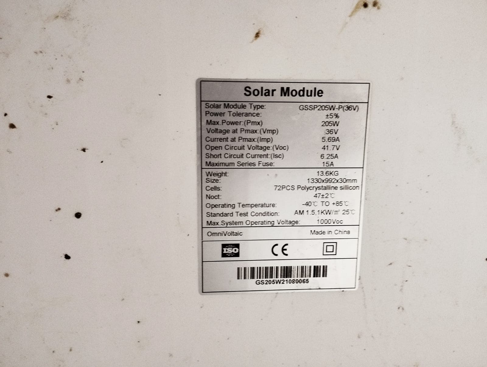 Painéis Solar 450WP, 205WP e 240WP — imagem 4