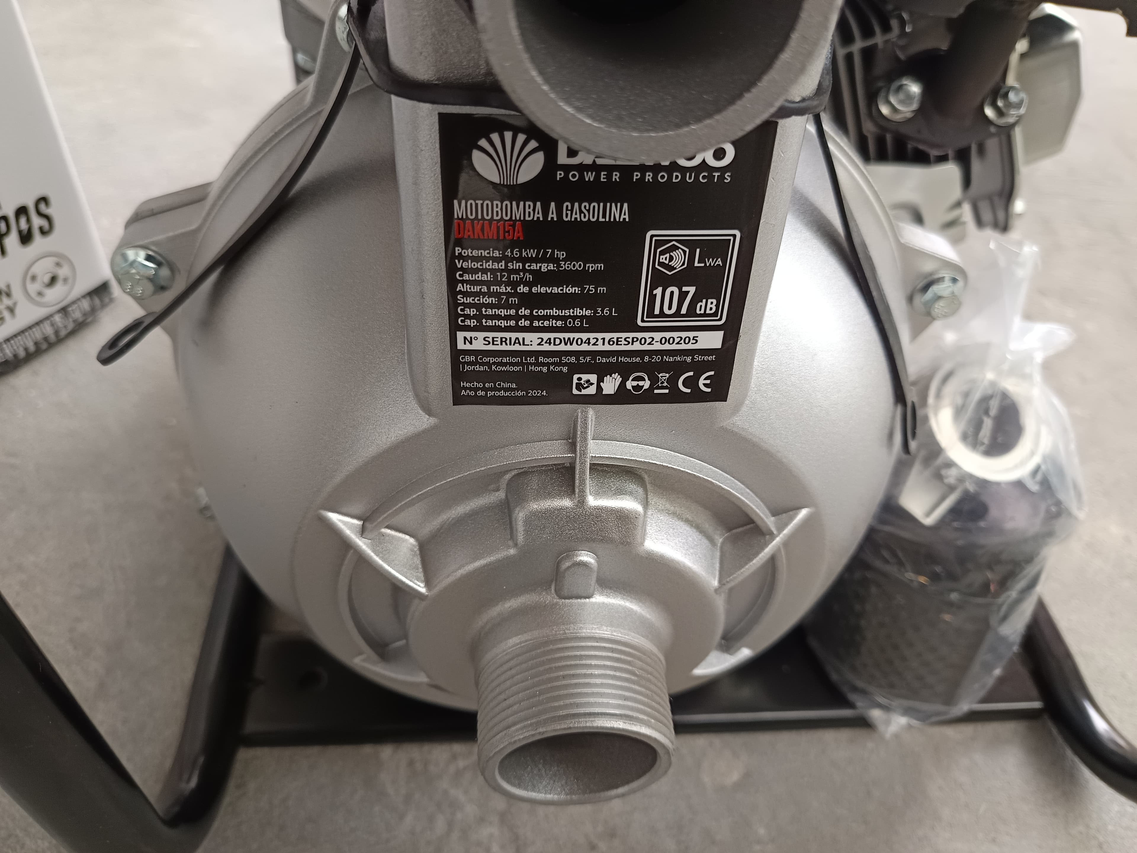 Motobomba a gasolina Daewoo — imagen 6