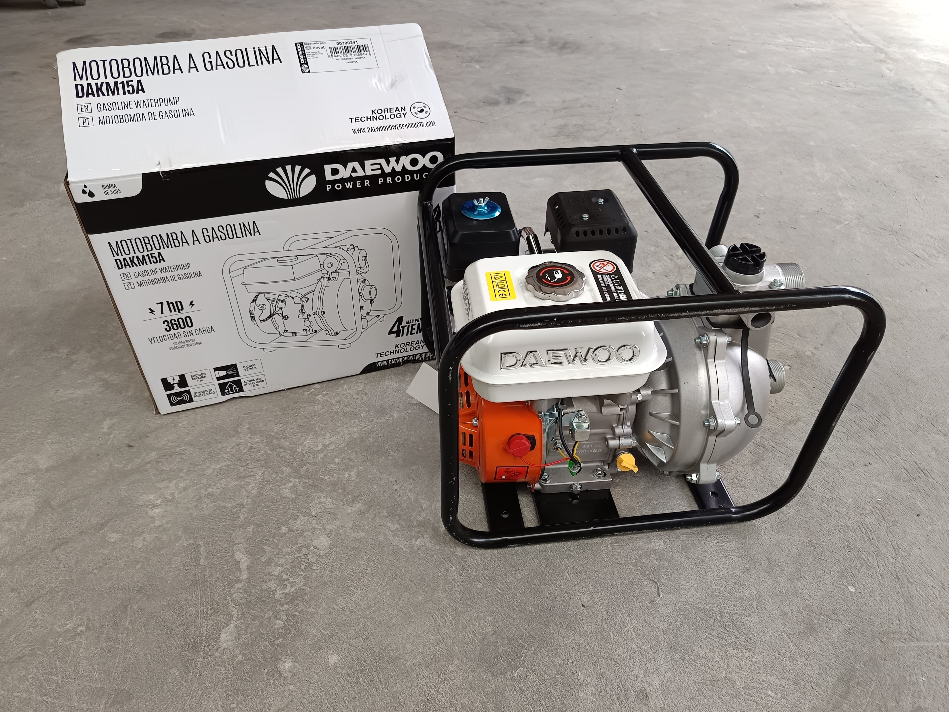 Motobomba a gasolina Daewoo — imagen 2