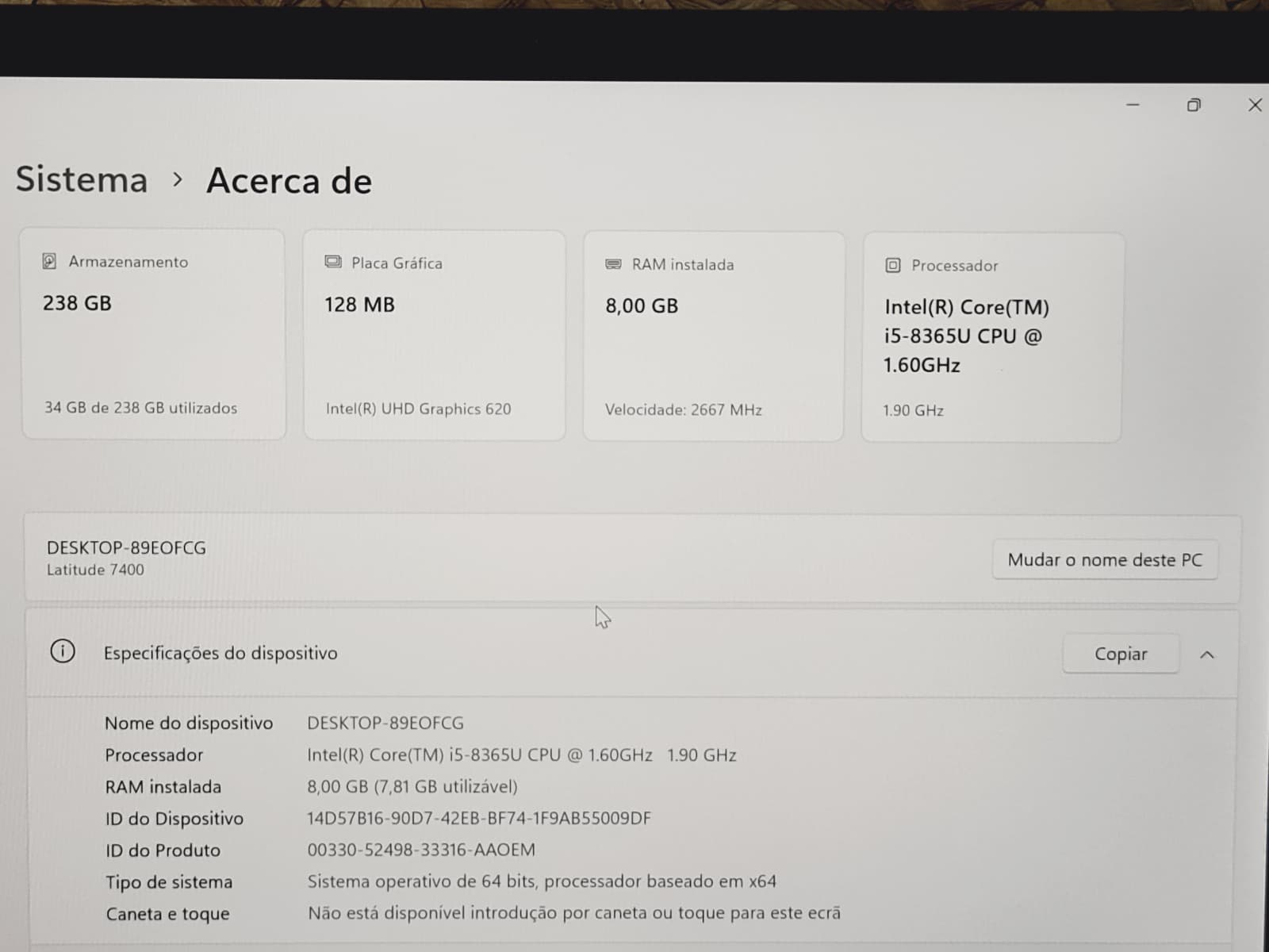 Portátil Dell Latitude 7400 — image 8