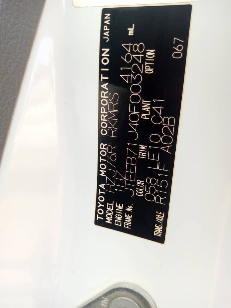 Toyota Landcruiser Hard Top HZJ76R-RKMRS 2019 — image 10