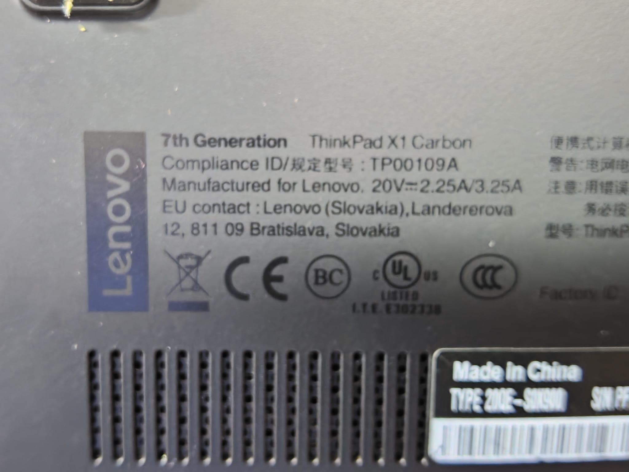 Portátil Lenovo THINKPAD Carbon G7 — imagem 9