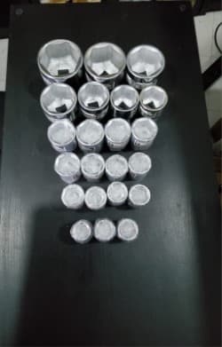 CONJUNTO 22 CHAVES DE CAIXA 6 PONTOS DE 3/4"