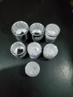 CONJUNTO 7 CHAVES DE CAIXA 12 PONTOS DE 3/4"