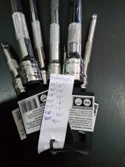 CONJUNTO DE 7 BARRAS (EXTENSÕES) COM BLOQUEIO — imagem 3