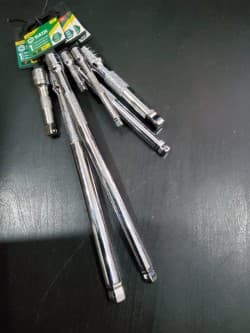 CONJUNTO DE 7 BARRAS (EXTENSÕES) COM BLOQUEIO