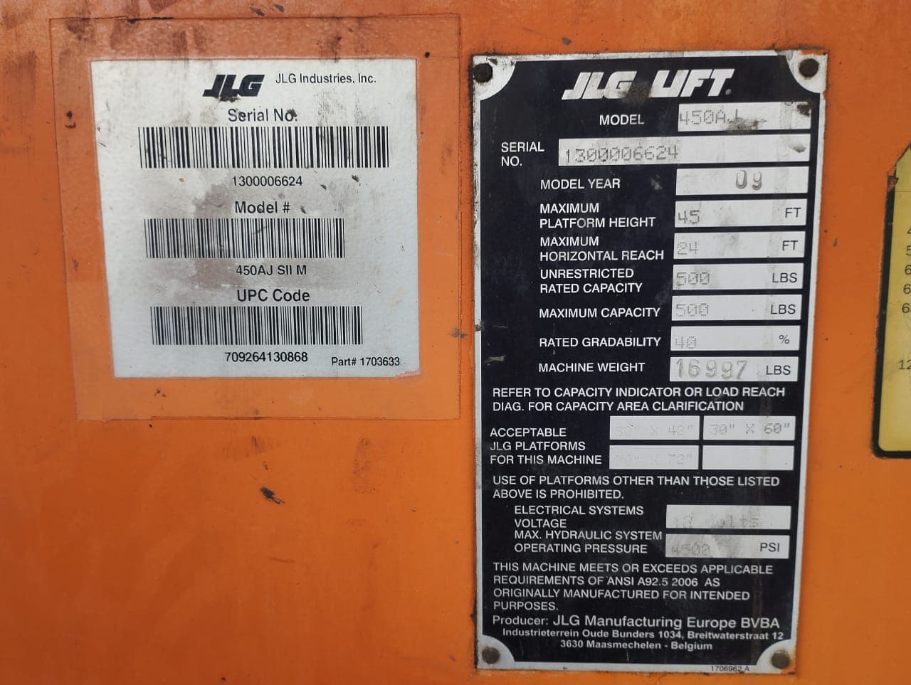 Plataforma Elevatória - JLG/450AJ — imagen 2