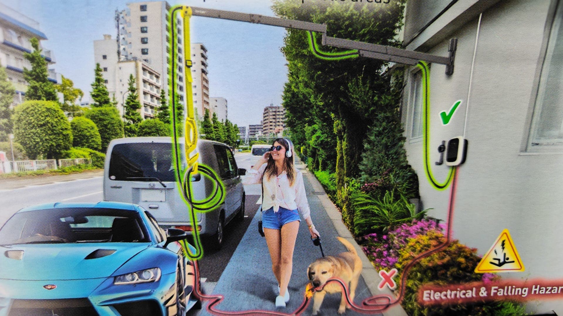 Braço Suporte Parede Para Cabo de Carregamento — imagen 9