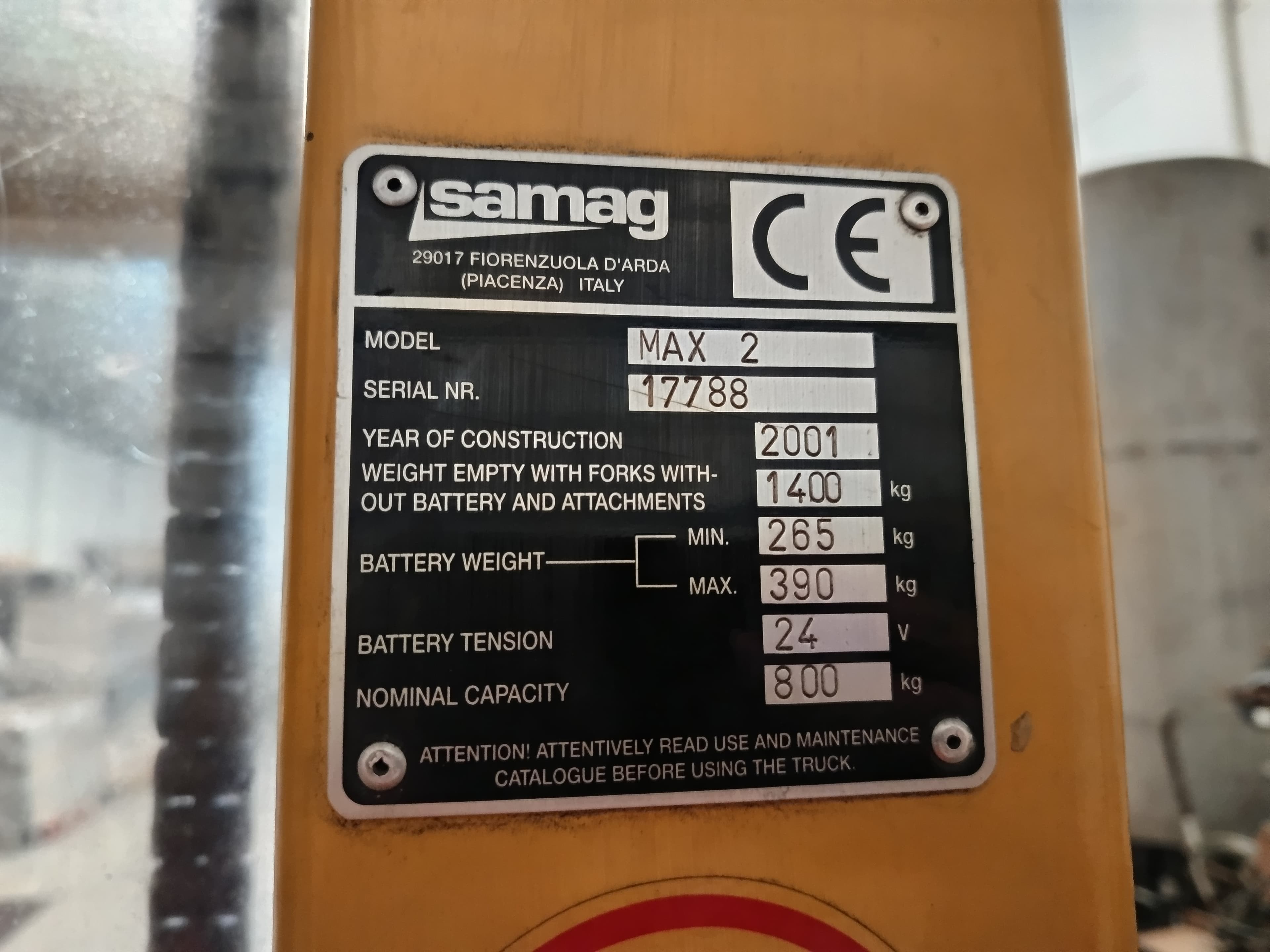 Stacker Samag MAX 2 Preparador de Encomenda · Elétrico · Ano 2001 — imagem 12