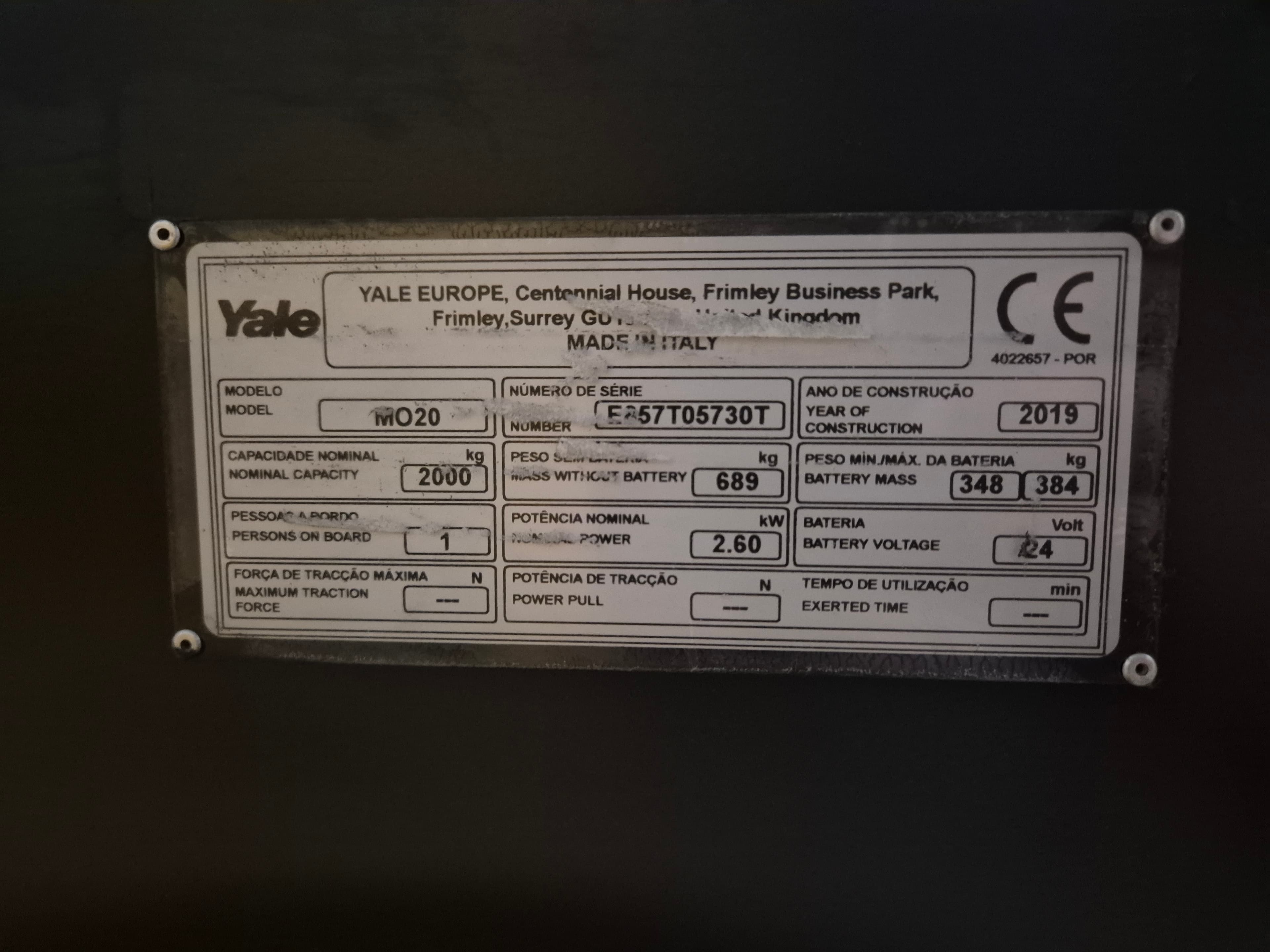 Porta-Paletes Yale MO20 — imagen 17